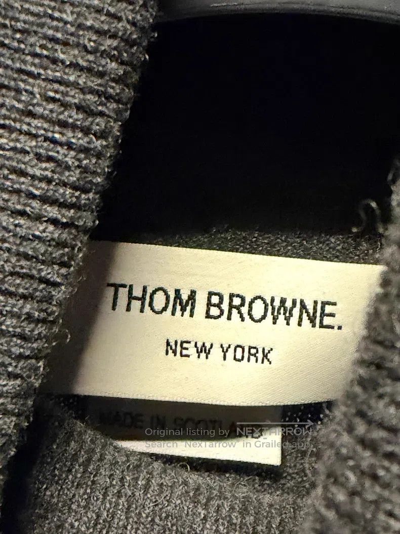 Thom Browne Thom Browne High-necked cashmere cardigan Size US XL / EU 56 / 4 - 3 Thumbnail