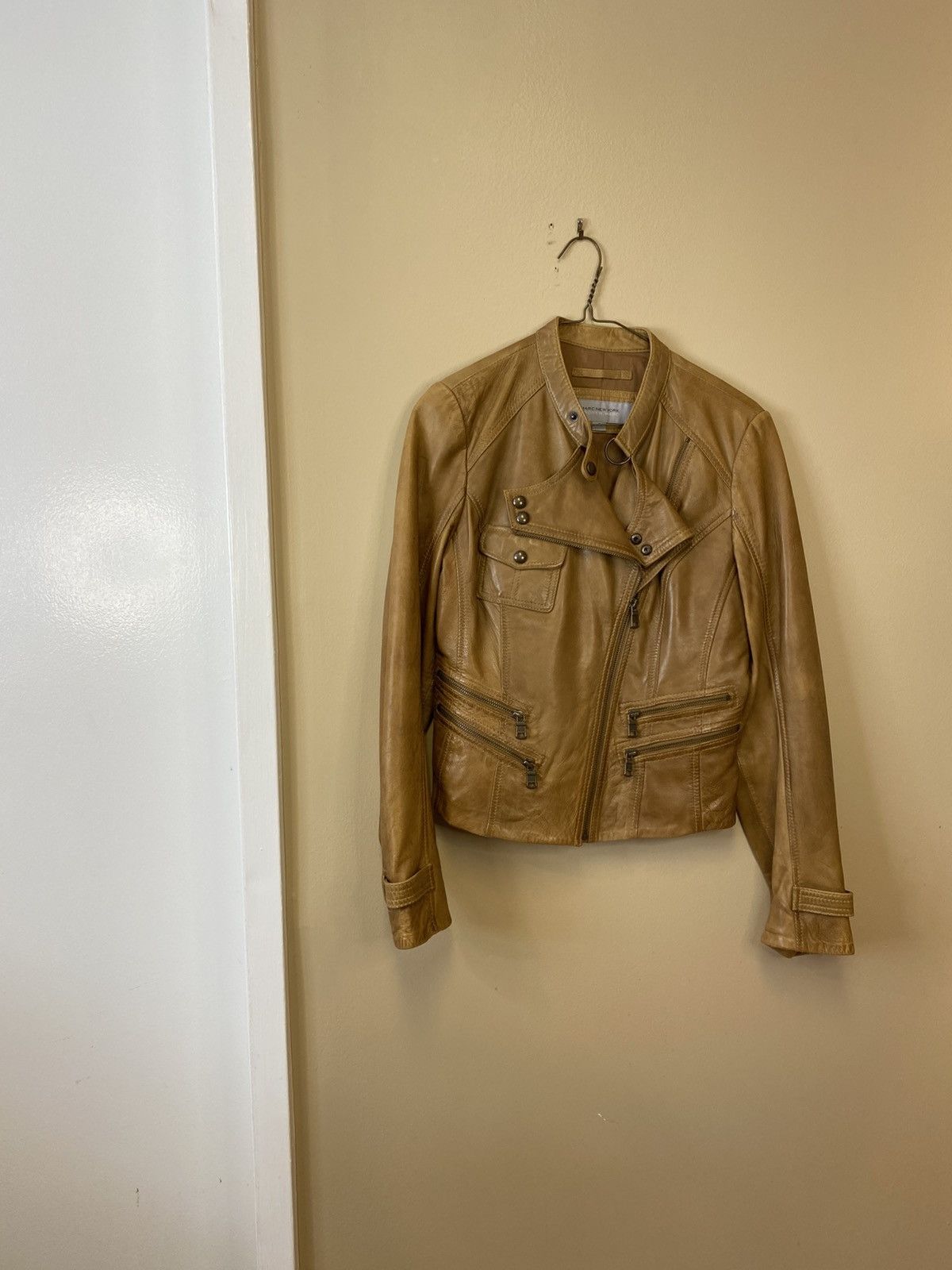 Andrew Marc Andrew Marc Leather Moto Jacket Size S / US 4 / IT 40 - 1 Thumbnail