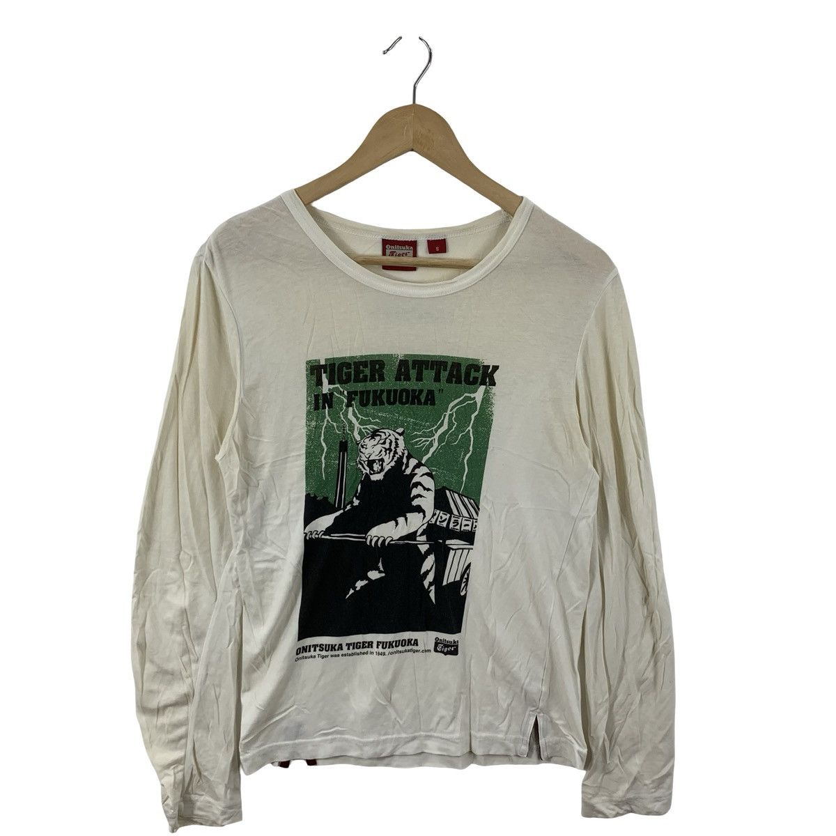Onitsuka Tiger Vintage Onitsuka Tiger Attack in Fukuoka Graphic Size S / US 4 / IT 40 - 5 Thumbnail