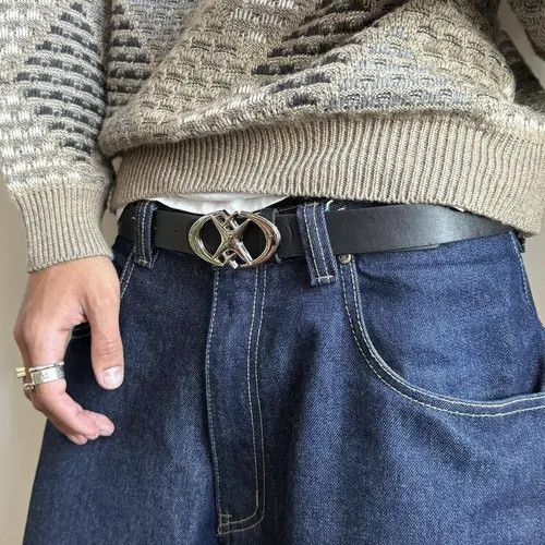Handmade y2k 2000s star futuristic star emblem grunge emo belt Size ONE SIZE - 5 Thumbnail