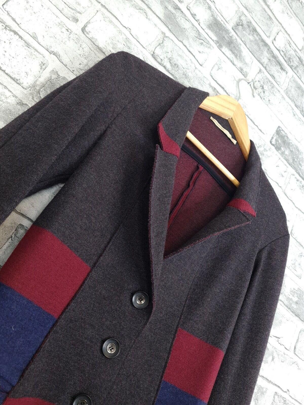 Marithe + Francois Girbaud Marithe Francois Girbaud Jacket Uk 8 Patchwork Wool Blazer Size S / US 4 / IT 40 - 3 Thumbnail
