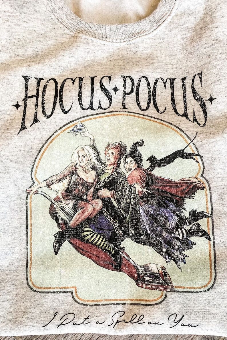 Designer Retro Hocus Pocus Sweatshirt Size M / US 6-8 / IT 42-44 - 3 Thumbnail