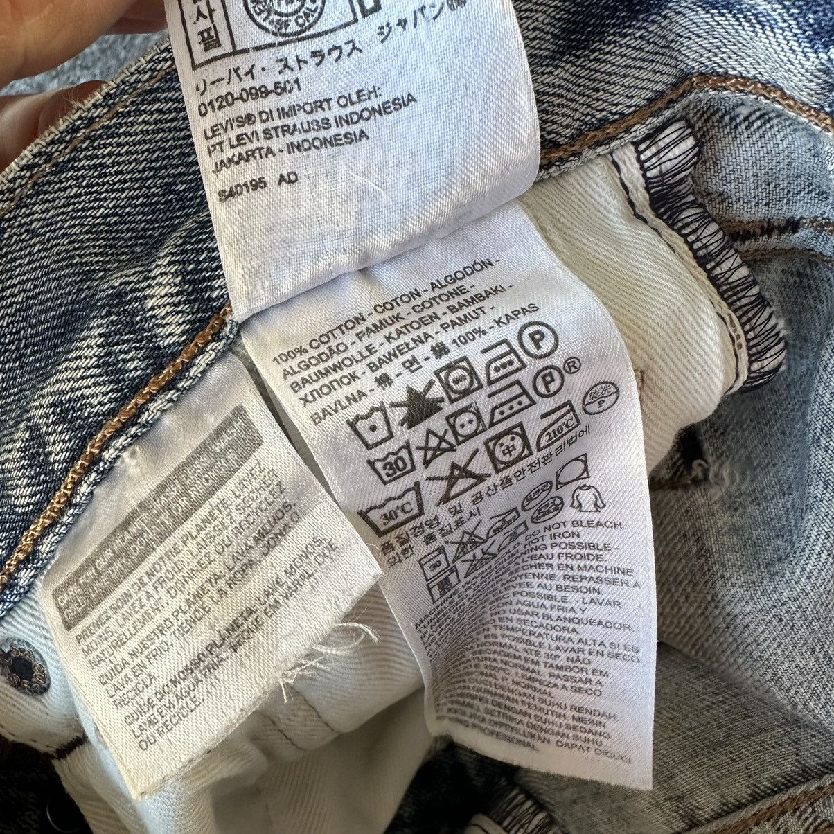 Levi's Vintage Levis 501 Distressed Blue Denim 28x32 D566 Size US 28 / EU 44 - 16 Thumbnail