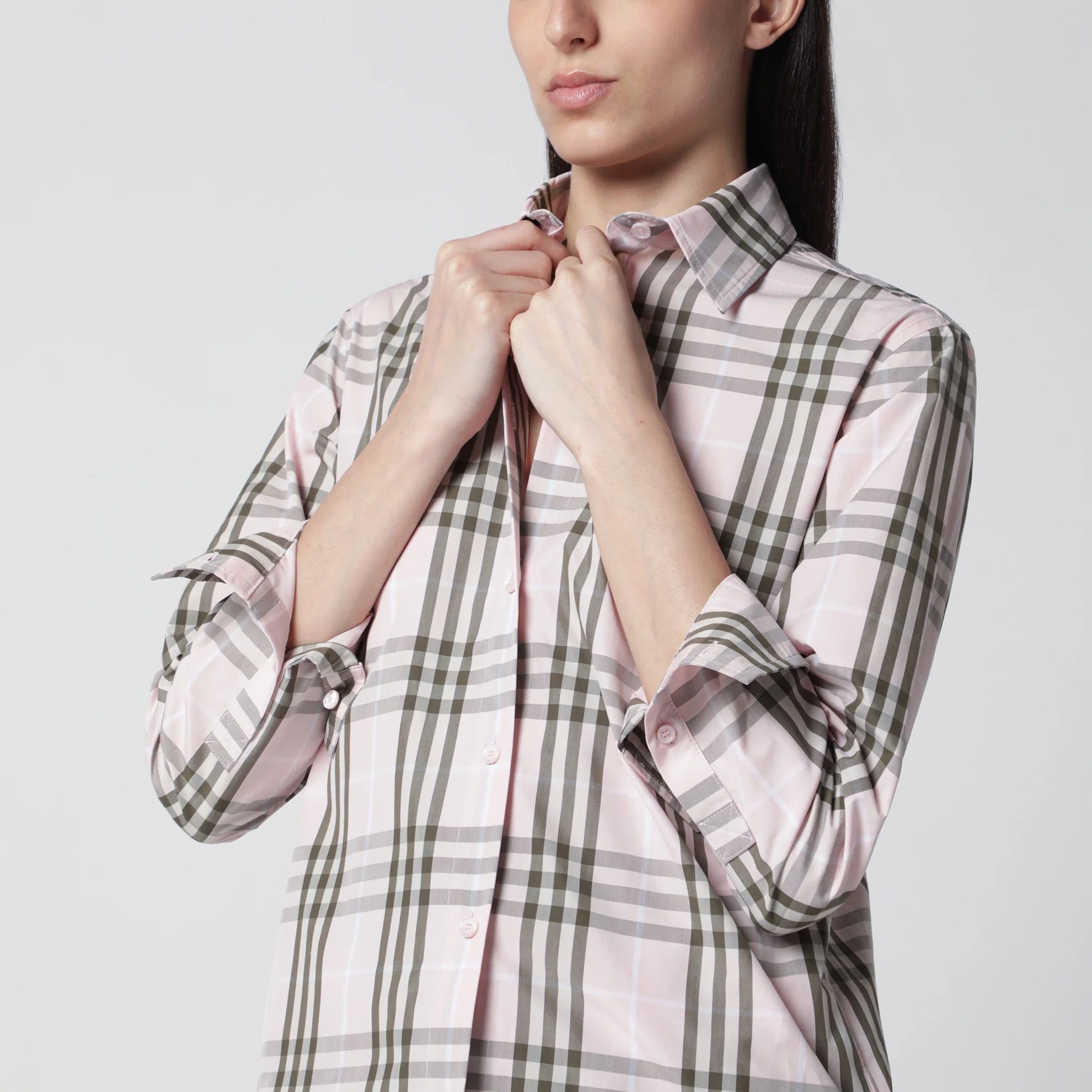 Burberry o1d2blof0426 Cotton Check Pattern Shirt in Multicolor Size M / US 6-8 / IT 42-44 - 4 Thumbnail