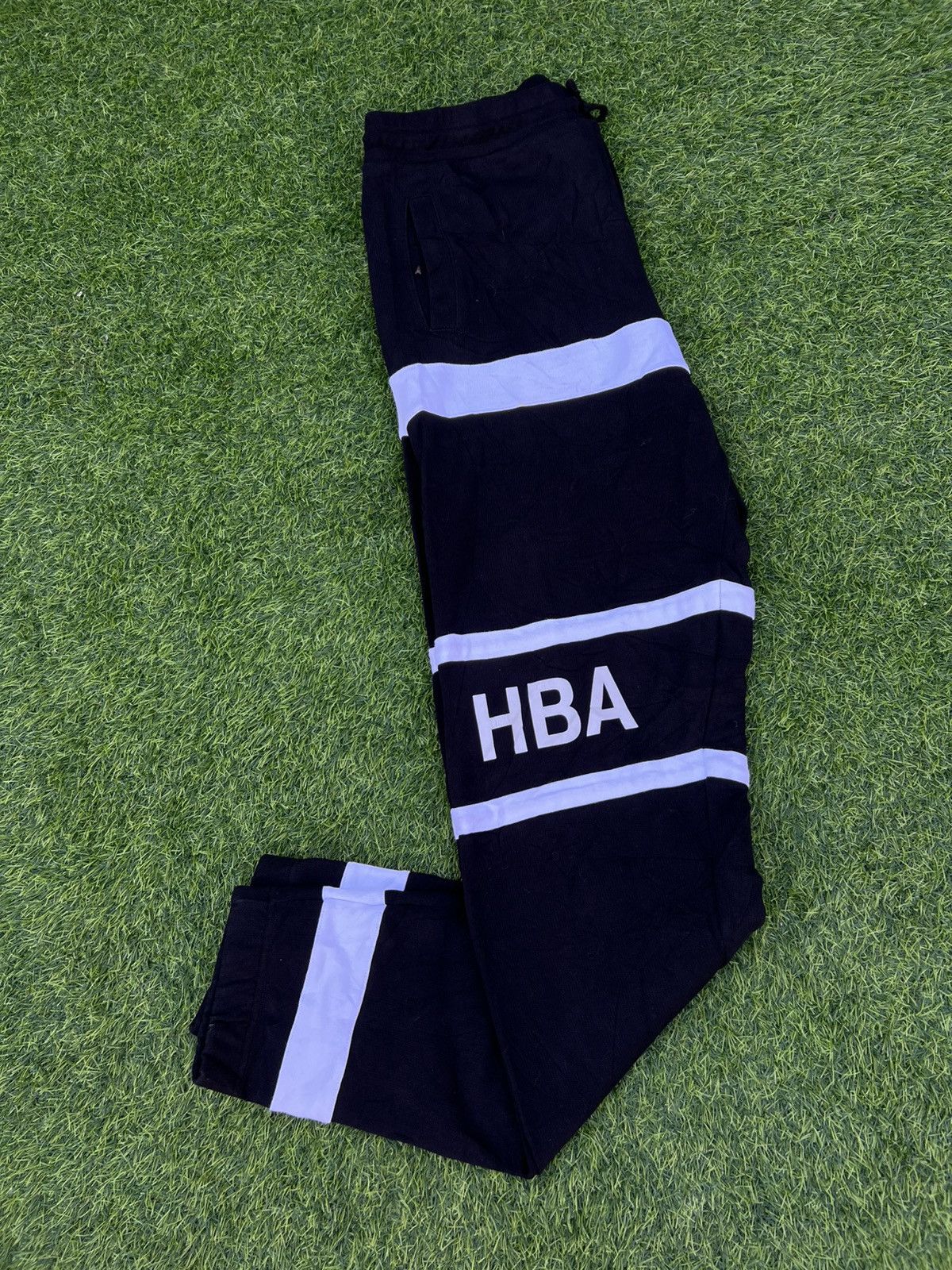 Hood By Air (HBA) "Jockey" Panel Sweatpants Black -Large