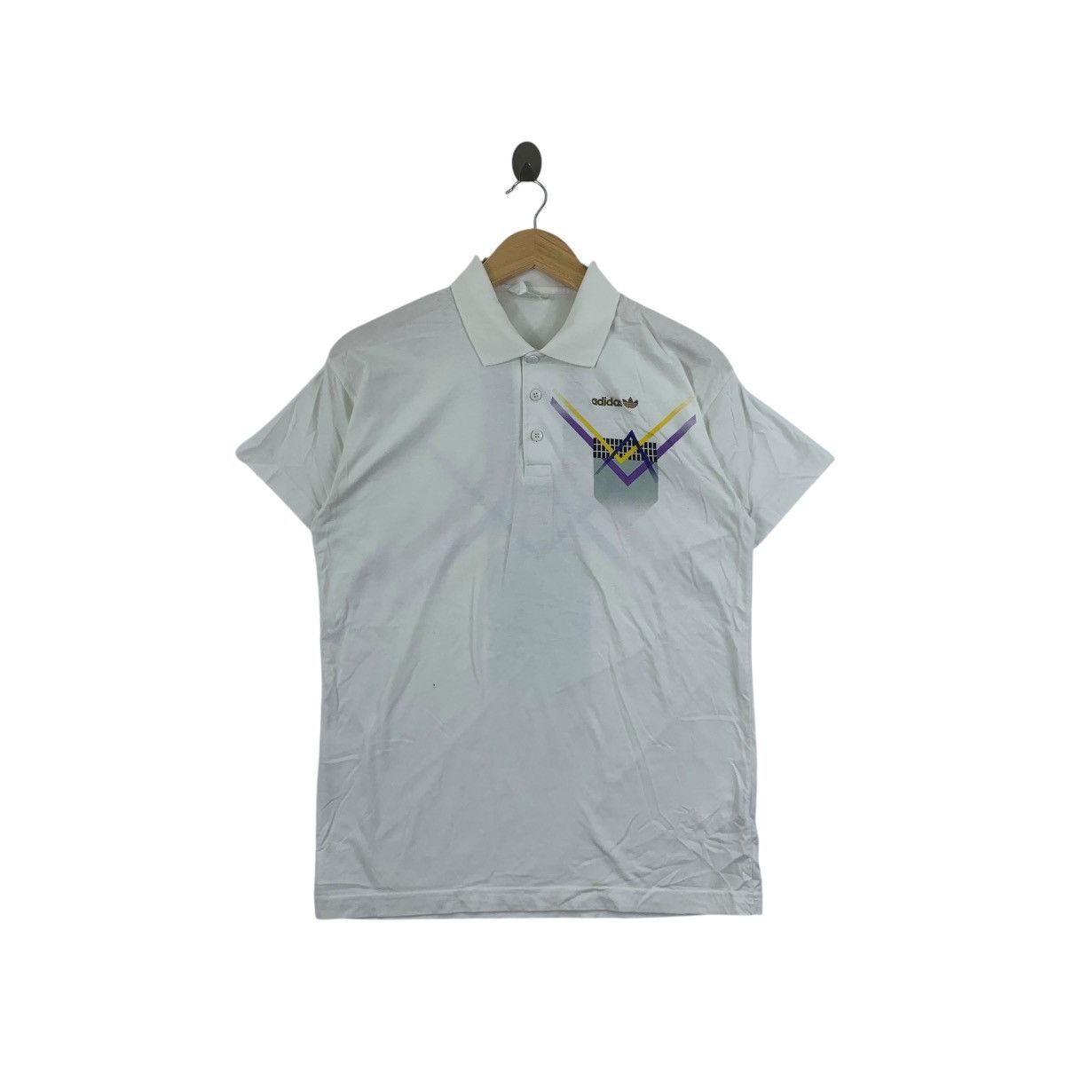 Adidas Vintage 90’ ADIDAS ANDRE AGASSI Tennis Polo Size US S / EU 44-46 / 1 - 1 Thumbnail