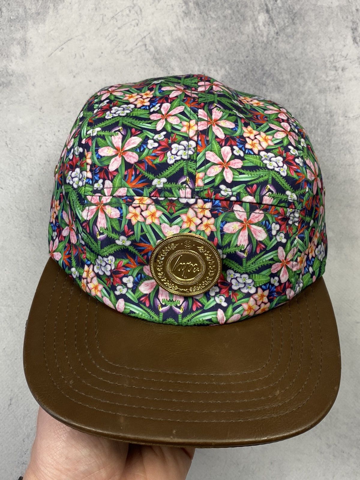Other Hype Over Print Floral 5 Panel Cap hipster y2k Size ONE SIZE - 6 Thumbnail