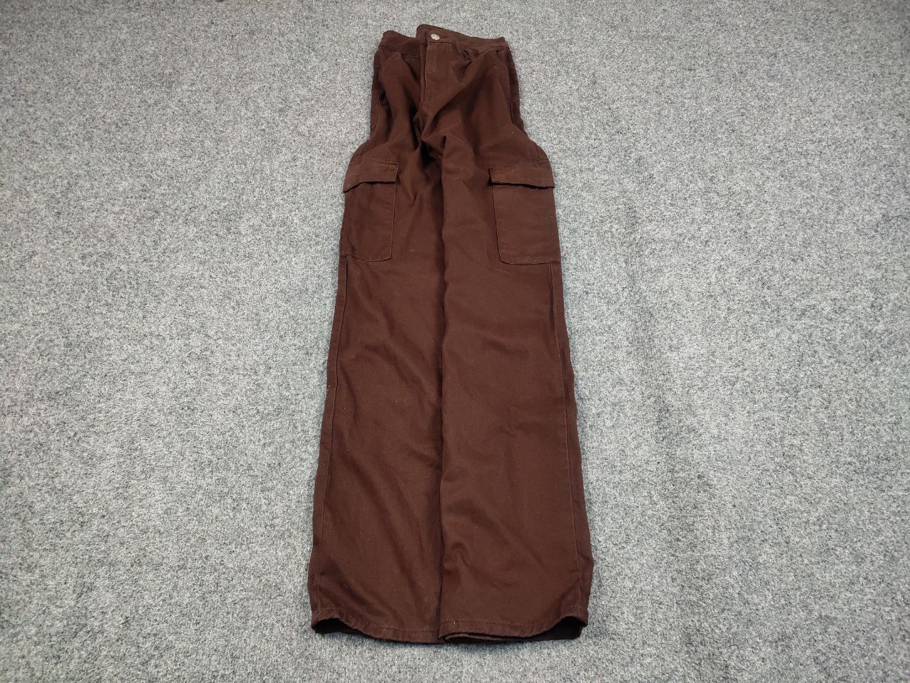 Japanese Brand Vintage 90's Japanese Brown Beggy Cargo Pants Y2K Hype Style Size US 30 / EU 46 - 2 Thumbnail