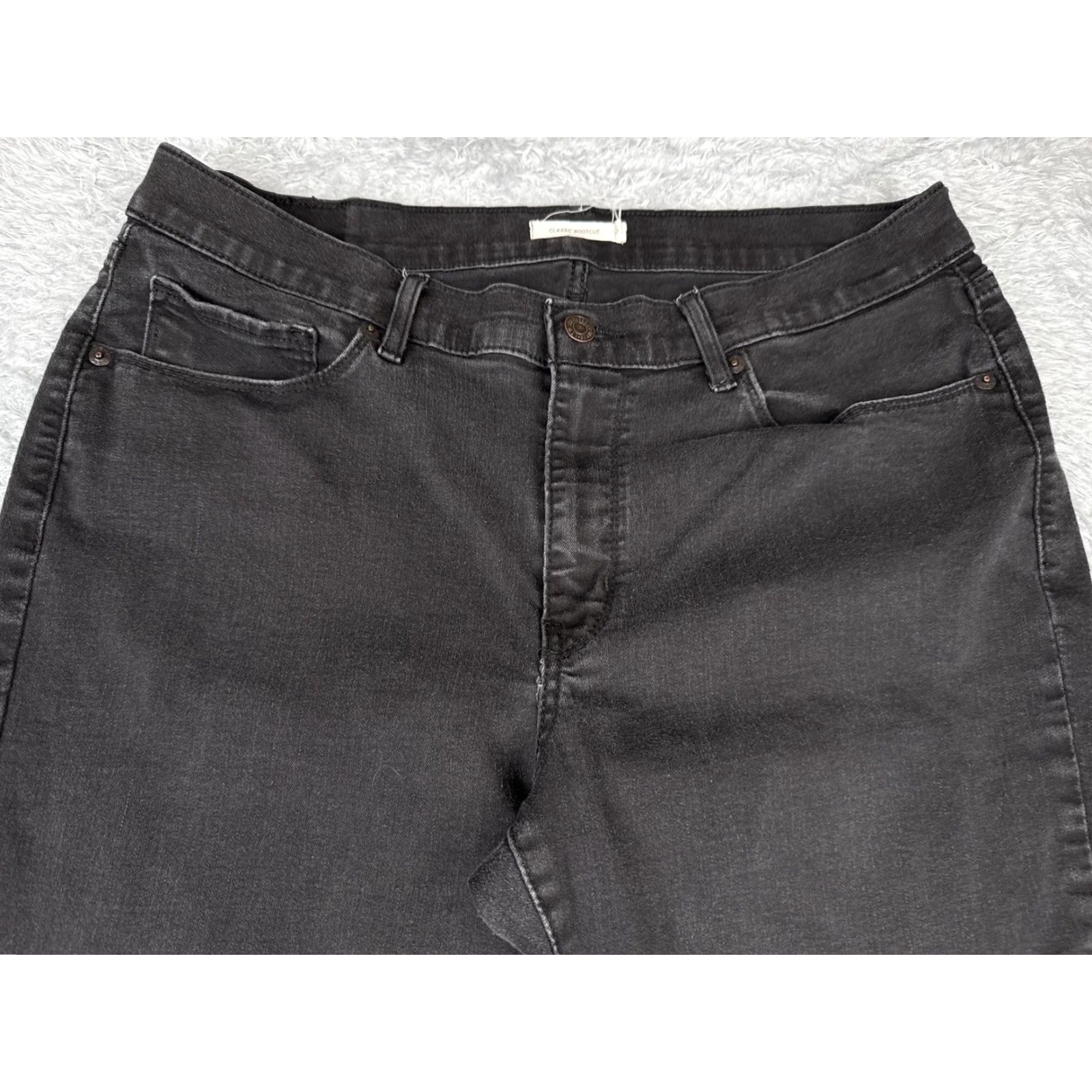 Levi's Levi's Jeans Bootcut Womens 16 Gray Charcoal Denim Mid Rise 33x32 Size 38" / US 16 / IT 52 - 4 Thumbnail