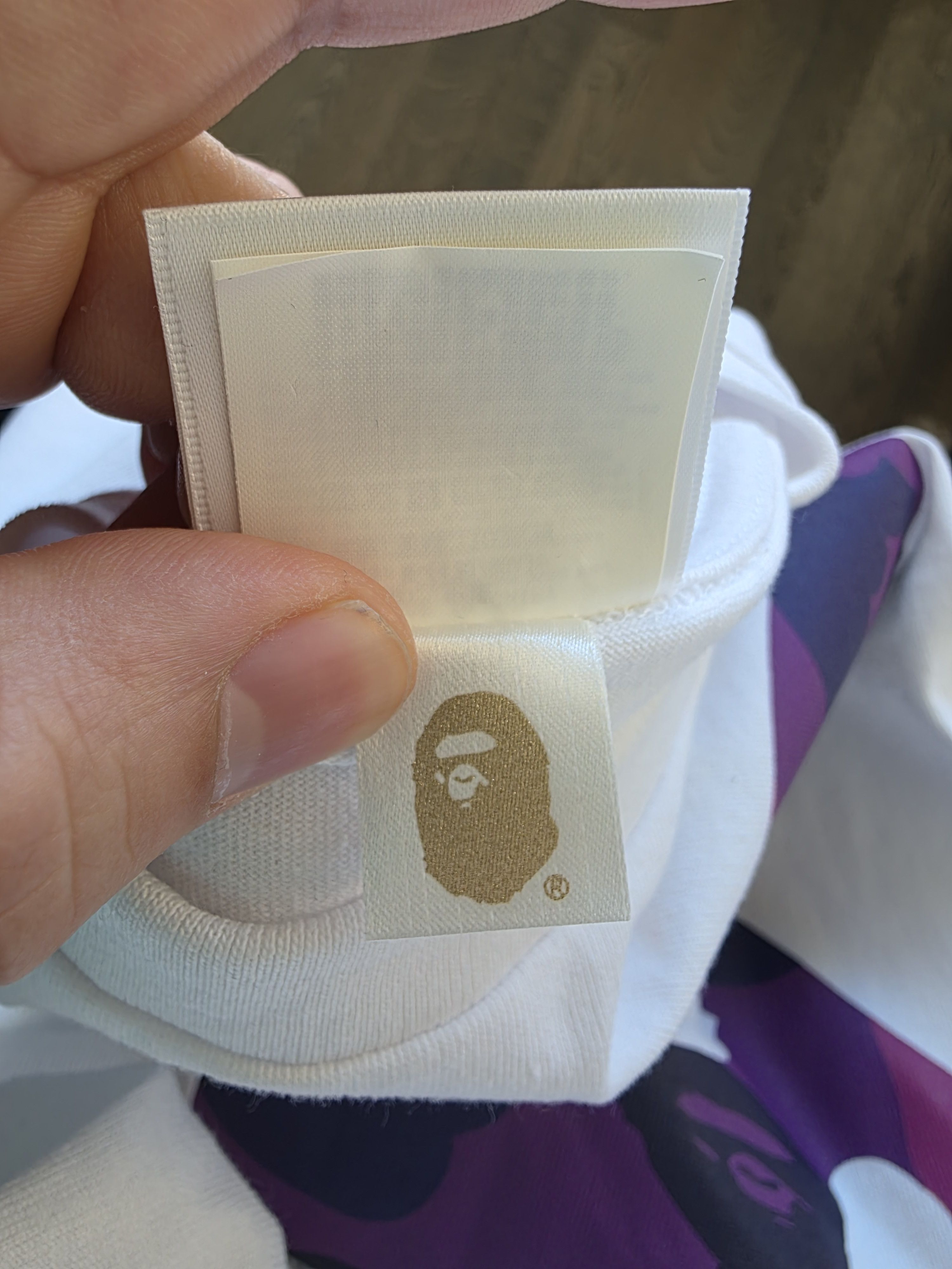 Bape BAPE Purple Camo Ape Head Shirt Size US M / EU 48-50 / 2 - 4 Thumbnail