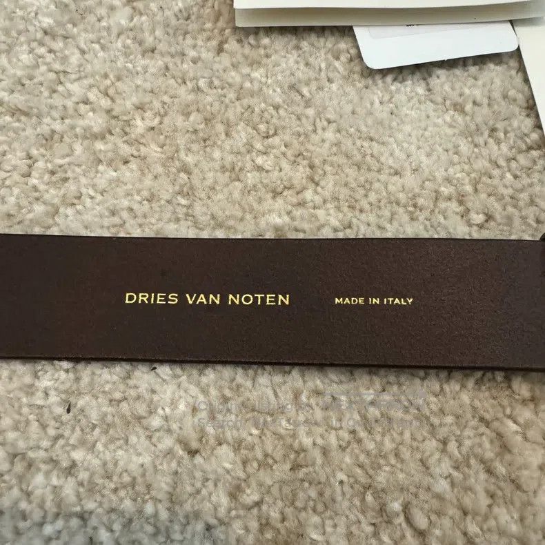 Dries Van Noten Dries Van Noten Distressed Brown Leather Buckle Belt Size ONE SIZE - 8 Thumbnail