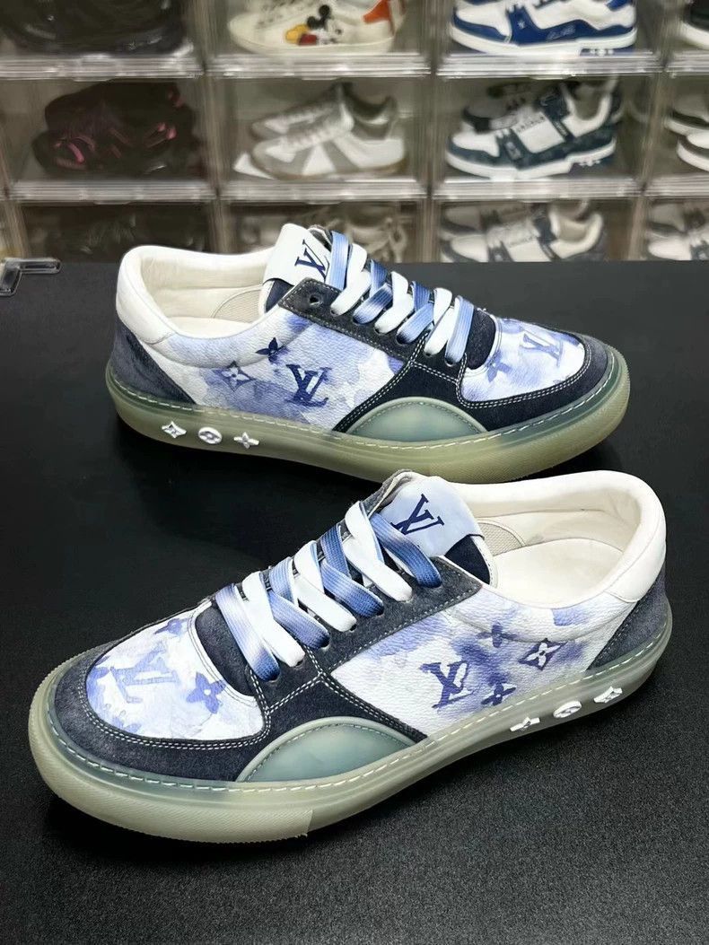 Louis Vuitton LV OlIie blue tie-dye casual sneakers-2507 Size US 10 / EU 43 - 5 Thumbnail