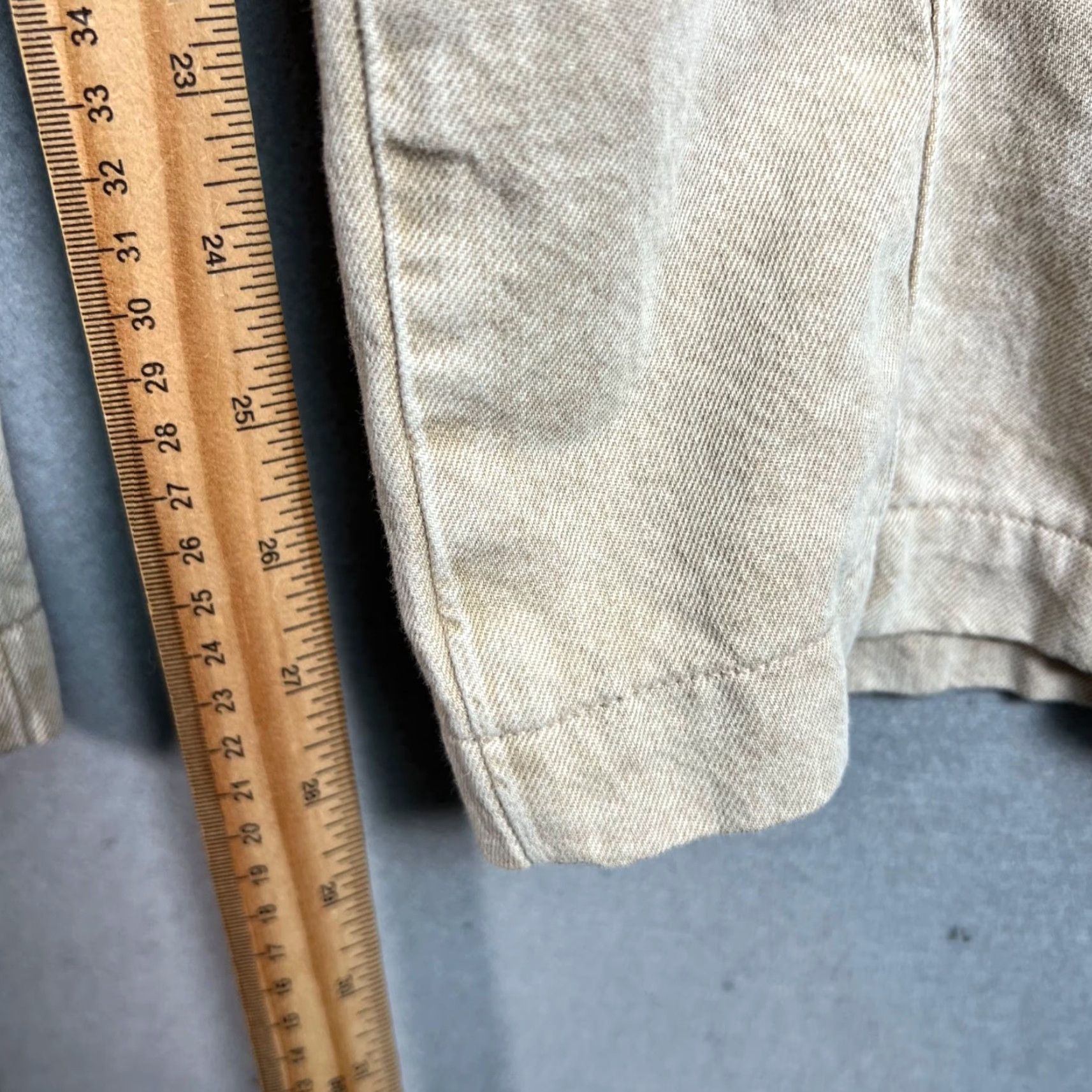ba&sh Ba&Sh Womens High-Waisted Tapered Pants Size 2 Beige Cotton Linen Blend Size 26" / US 2 / IT 38 - 7 Thumbnail