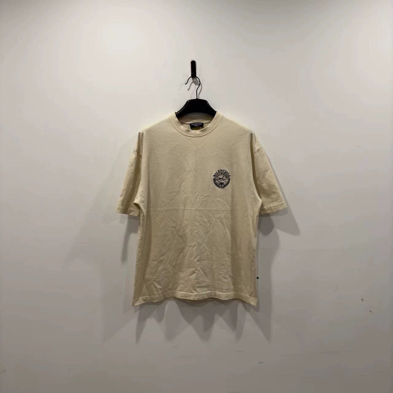 Balenciaga Balenciaga milk white embroidered short sleeved shirt Size US XS / EU 42 / 0 - 1 Thumbnail