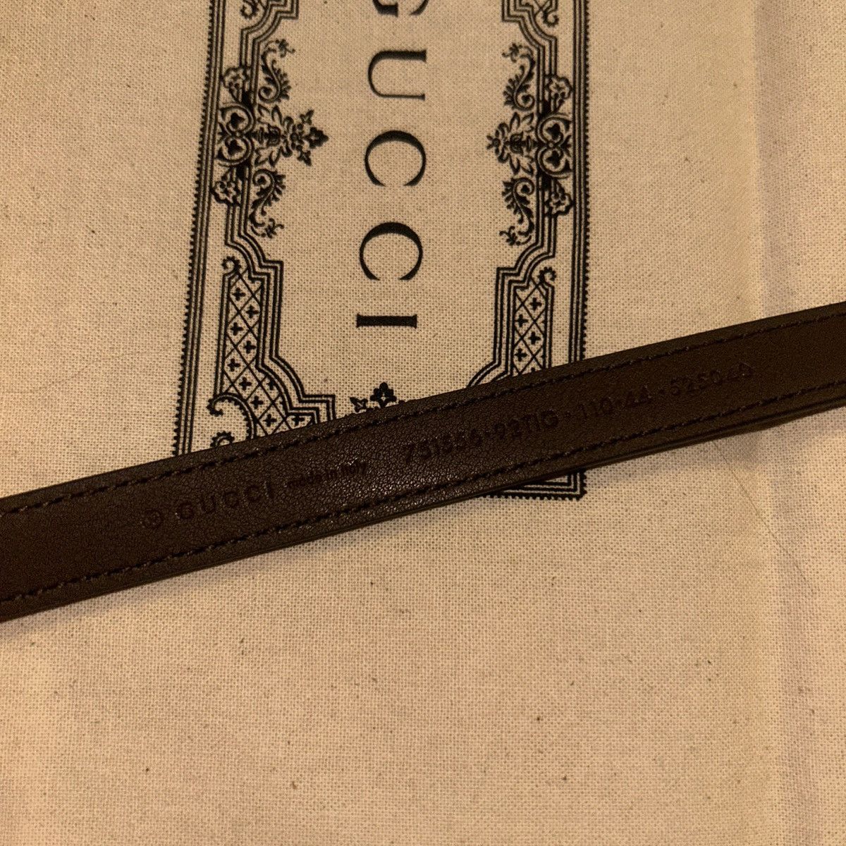 Gucci Gucci Interlocking G Buckle Thin Belt 751556 Size 110 Size ONE SIZE - 7 Thumbnail