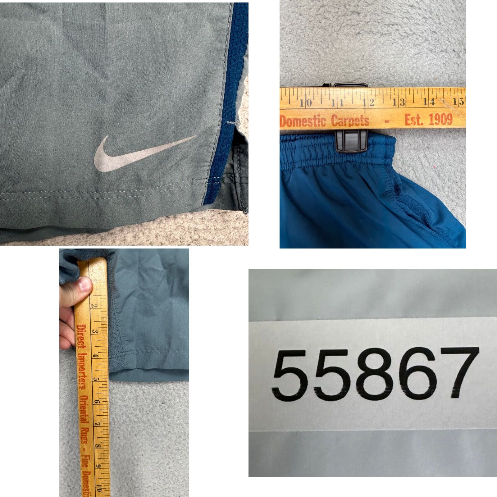 Nike Nike Shorts Womens Medium Dri-Fit Colorblock Lined Running Athletic blue gray Size 32" / US 10 / IT 46 - 8 Thumbnail