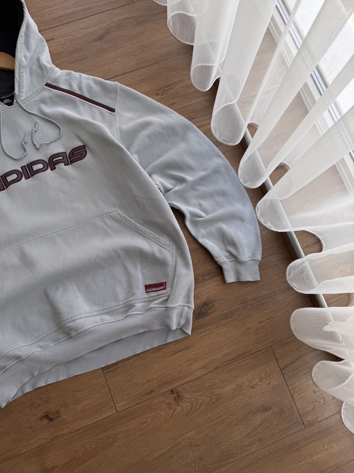 Vintage Vintage Adidas Big Logo Blue Streetwear SS02 Hoodie Size US XL / EU 56 / 4 - 2 Thumbnail