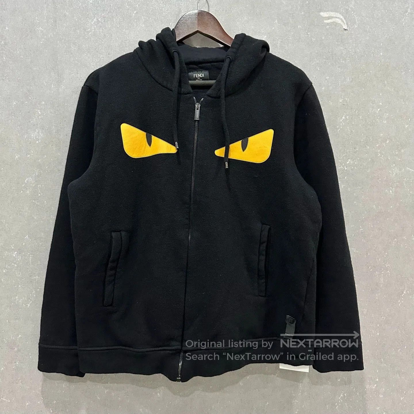 Fendi Fendi Black Monster Eye Hoodie Jacket. Size US L / EU 52-54 / 3 - 1 Thumbnail