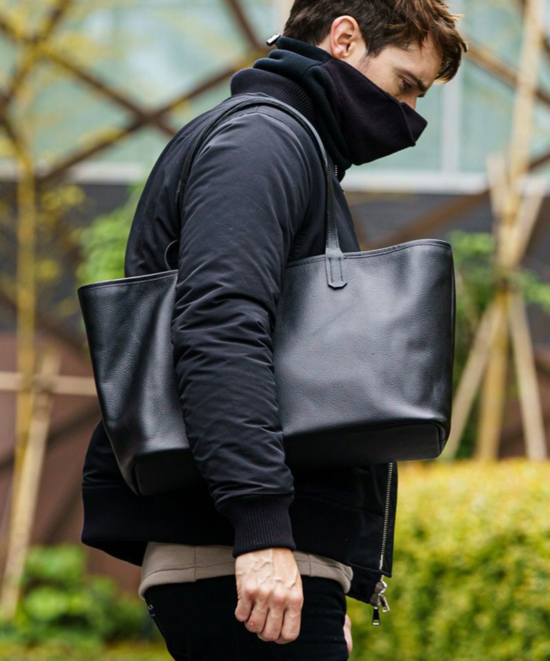 Carpe Diem wjk by Jun Hashimoto - Shrink Leather Tote Bag w/ Clochette Size ONE SIZE - 10 Thumbnail