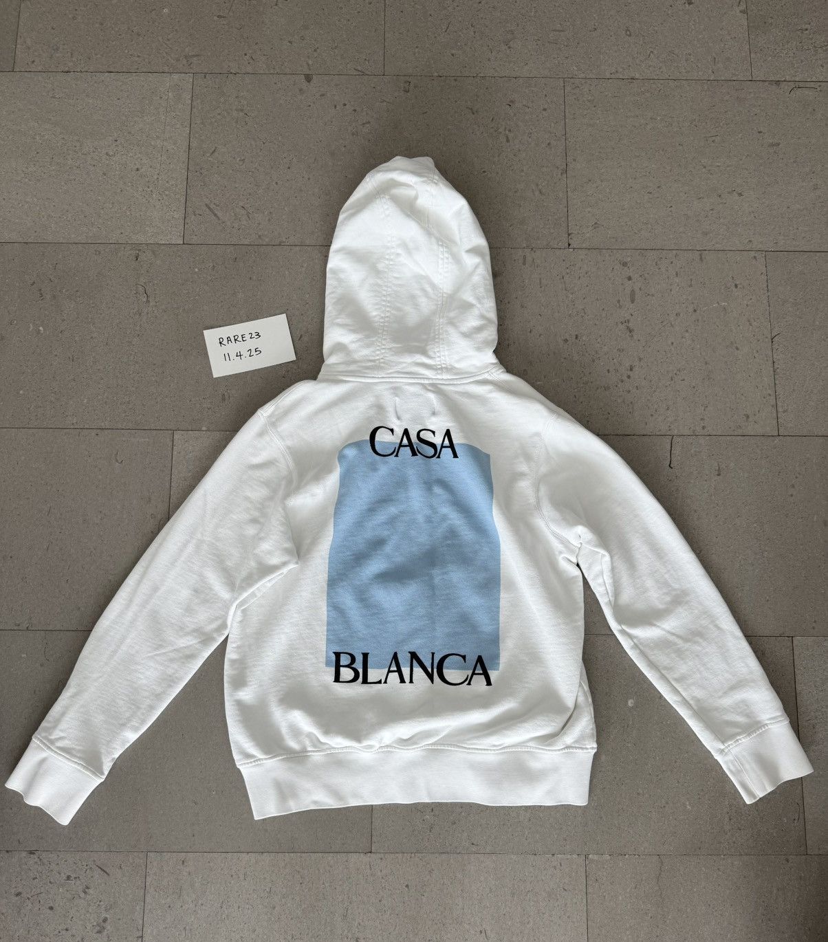 Casablanca Casa Blanca White Hoodie Size US XL / EU 56 / 4 - 3 Thumbnail