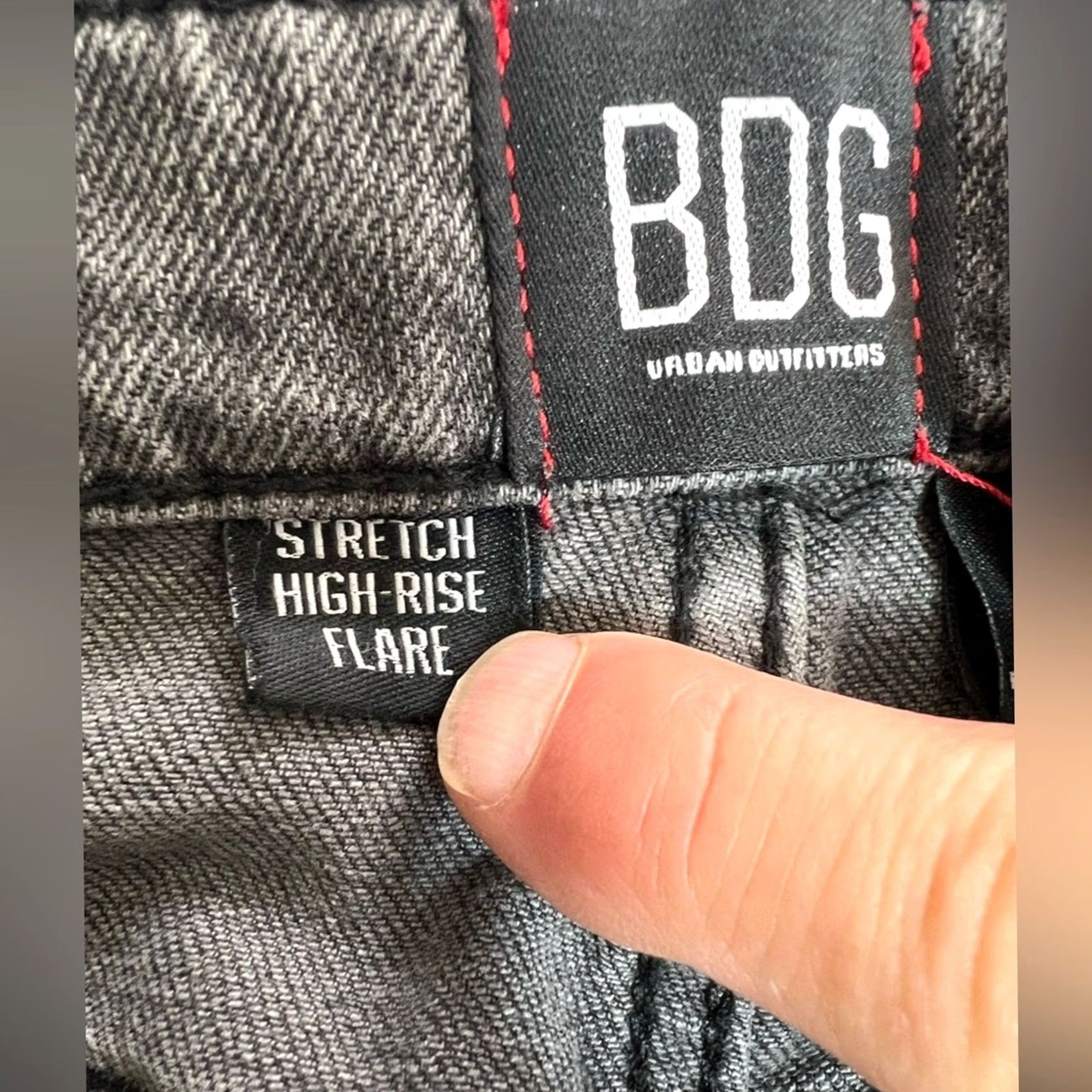 Bdg BDG Urban Outfitters Jeans Flare High Rise Stretch Black Women 28 Regular Size 28 BDG Flared Jeans Size 28" / US 6 / IT 42 - 6 Thumbnail