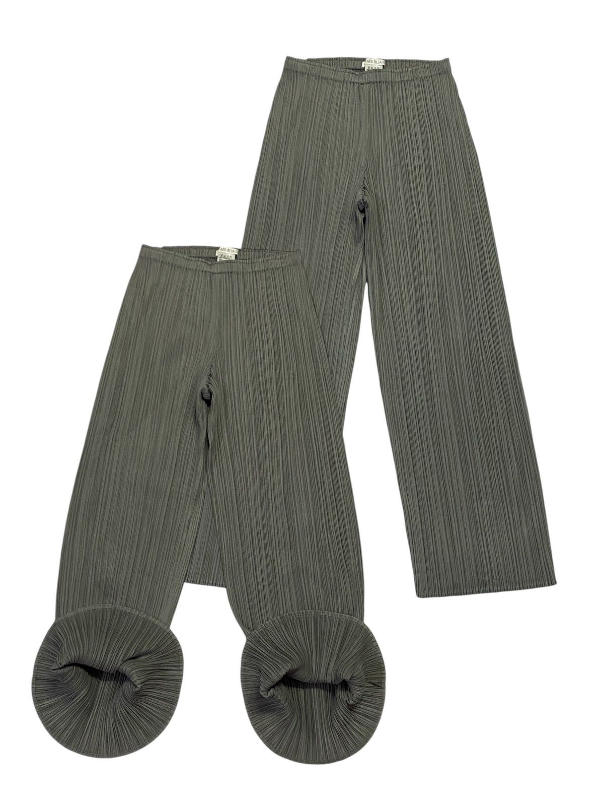 Pleats Please Pleated Wide Leg Trousers Pants