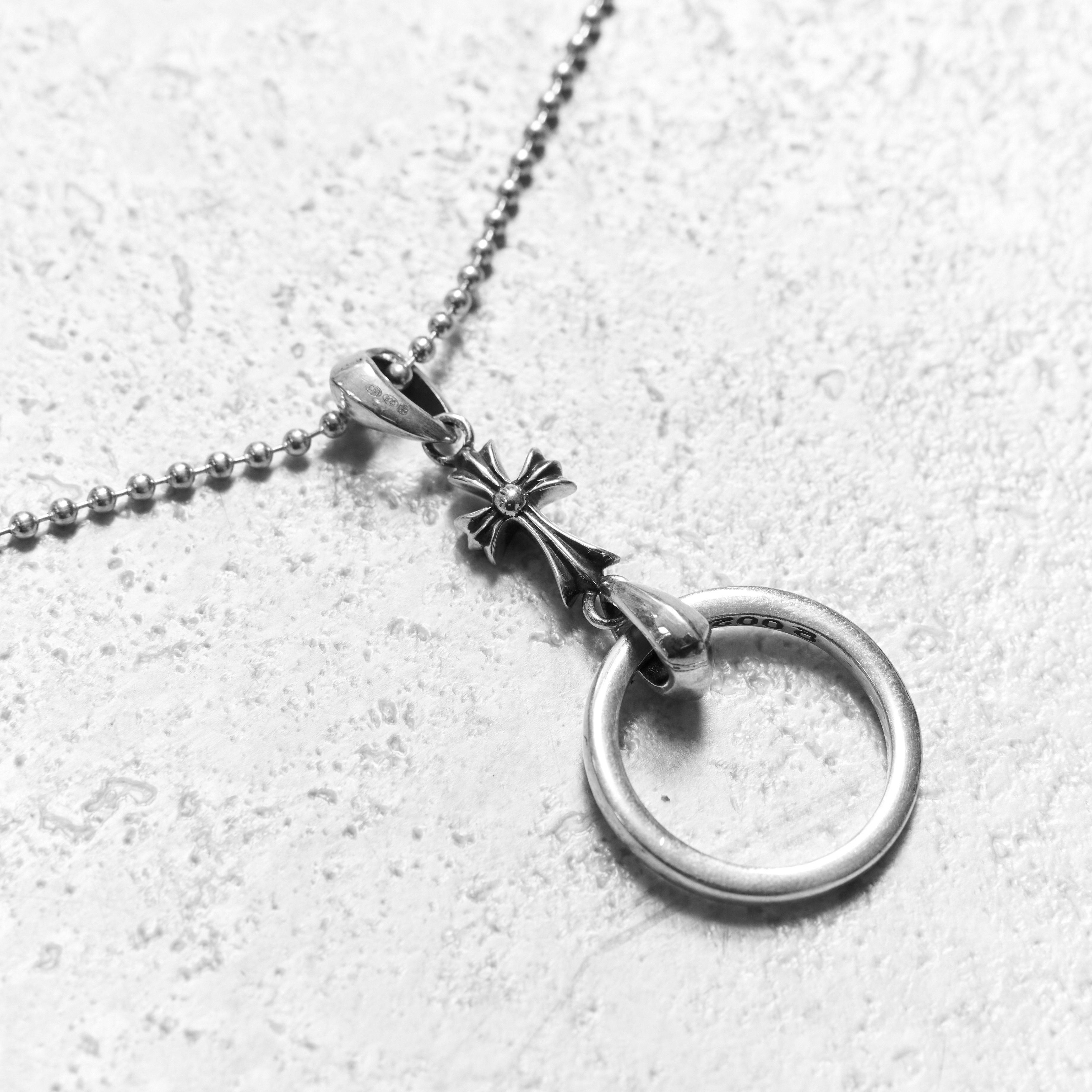Chrome Hearts CHROME HEARTS Ball Chain Necklace Silver Cross Size ONE SIZE - 5 Thumbnail