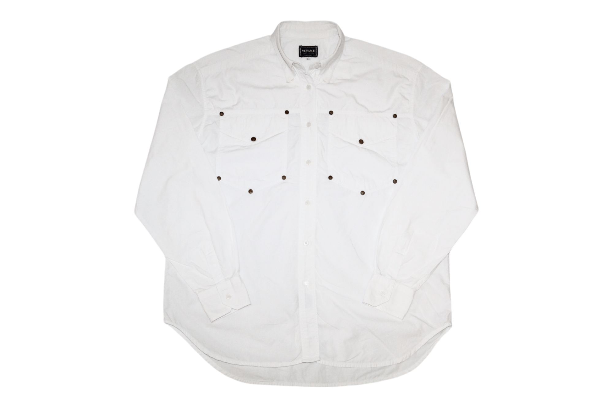Versace Jeans Couture VTG Versace Jeans Couture Button Down Western Baggy Shirt Size US L / EU 52-54 / 3 - 1 Thumbnail
