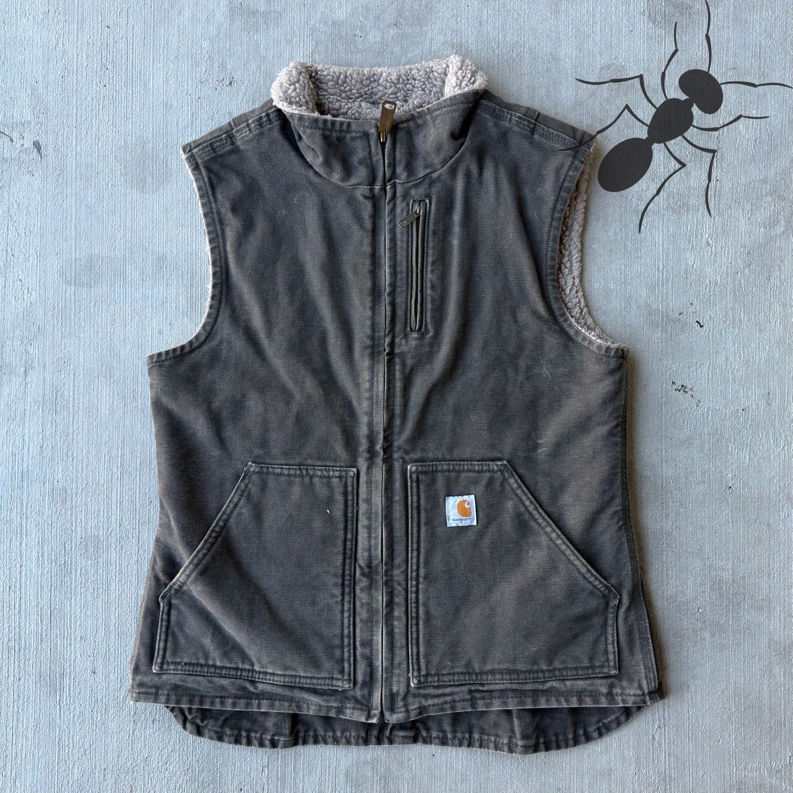 Carhartt × Vintage Carhartt WOMENS WV001 dark green work wear vest Size US XS / EU 42 / 0 - 1 Thumbnail