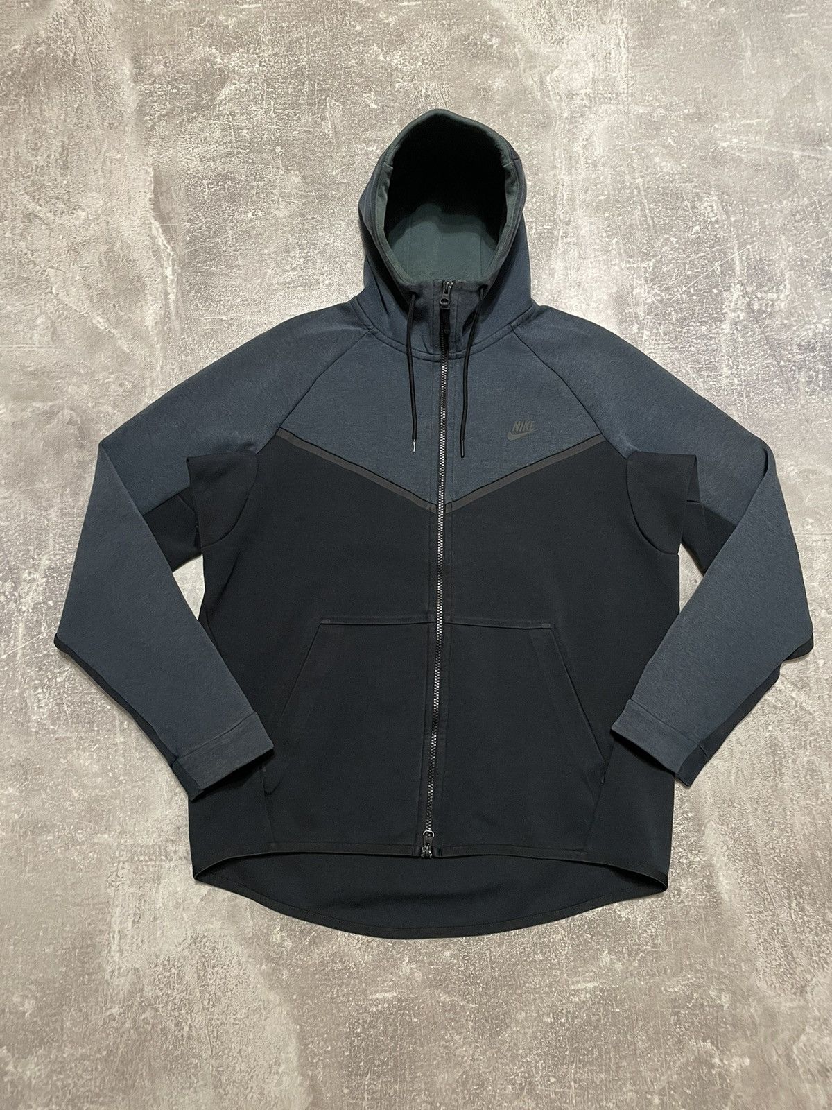 Nike × Vintage Vintage Nike Tach Fleece Zip-Up Hoodie Size US L / EU 52-54 / 3 - 1 Thumbnail
