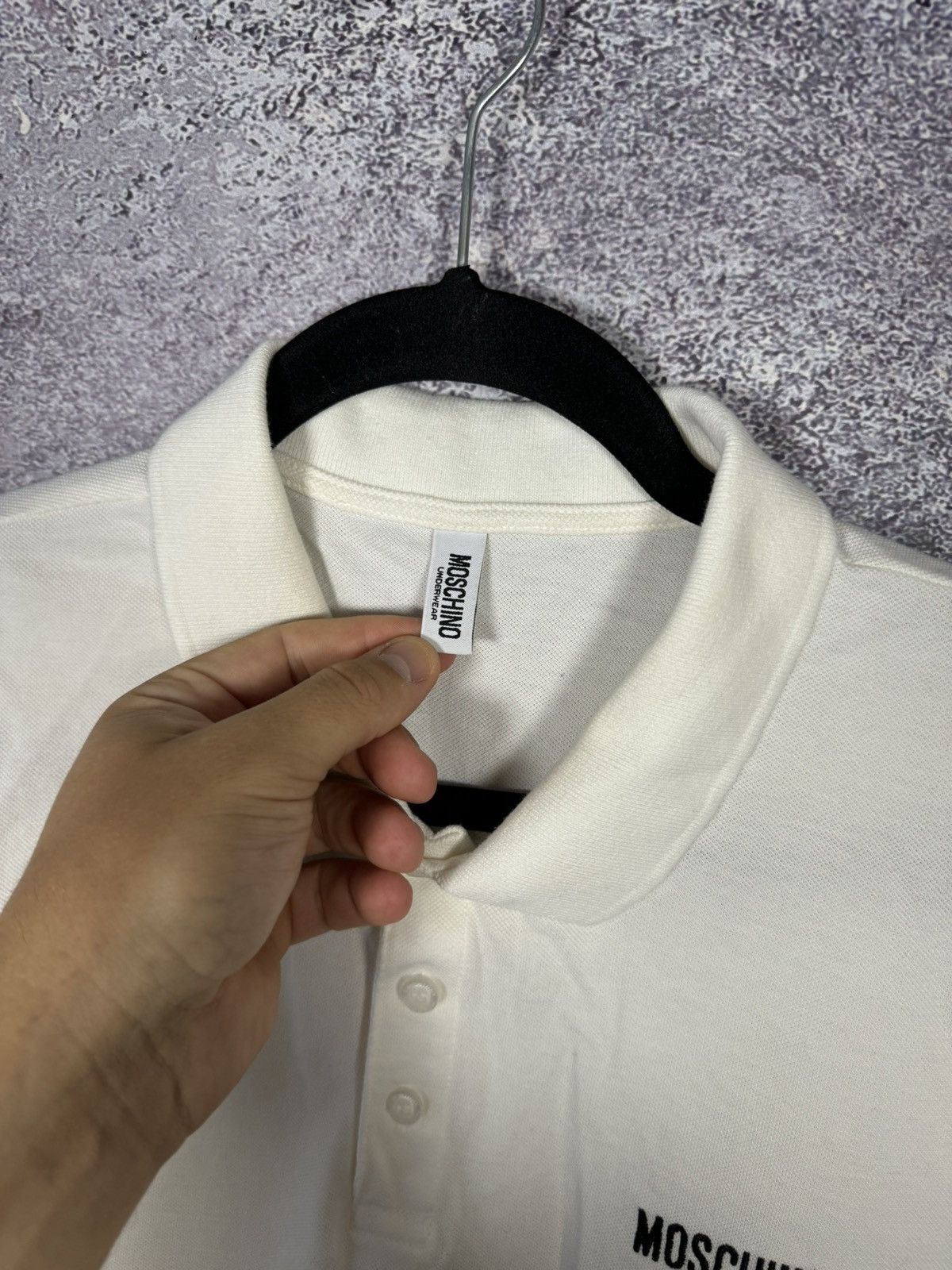Moschino Moschino Gym Underwear White Polo Size US M / EU 48-50 / 2 - 6 Thumbnail