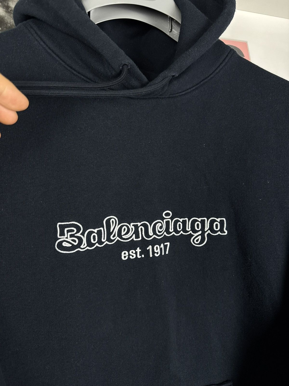 Balenciaga Balenciaga est. 1917 Hoodie Sweatshirt hype archive designer Size US M / EU 48-50 / 2 - 2 Thumbnail