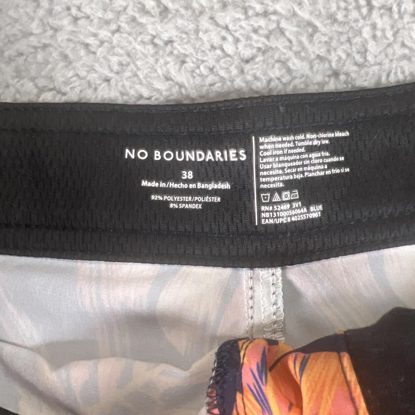 Other Tropical Men Swim Shorts Trunks 38" NoBo No Boundaries Size US 38 / EU 54 - 2 Thumbnail