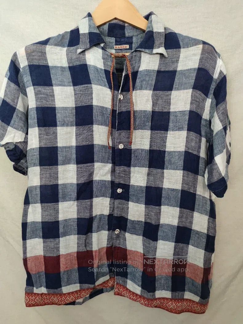 Kapital Kapital Cotton and linen ethnic style short-sleeved shirt Size US L / EU 52-54 / 3 - 1 Thumbnail