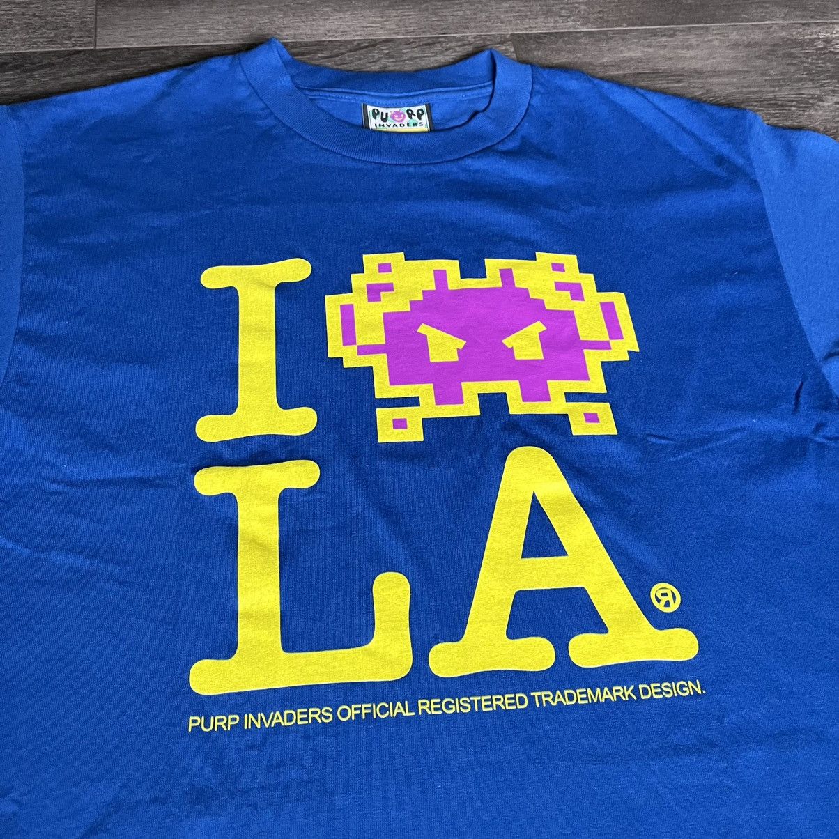 Japanese Brand Purp Invaders I Love LA Bape Style Smokeshop Graphic T Shirt Size US M / EU 48-50 / 2 - 1 Thumbnail
