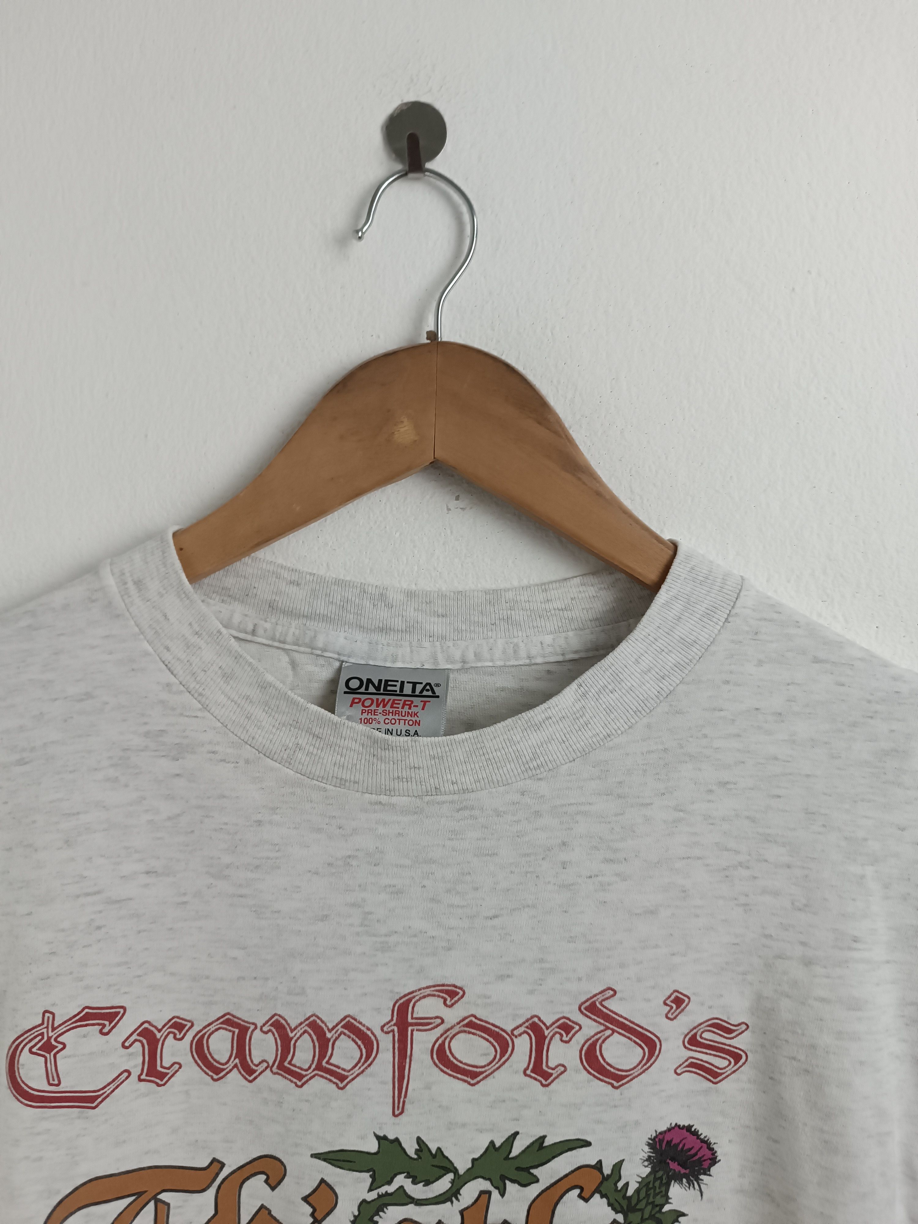 Vintage VINTAGE '93 CRAWFORDS THISTLE & SWORD TAVERN VERY RARE Size US XXL / EU 58 / 5 - 10 Thumbnail