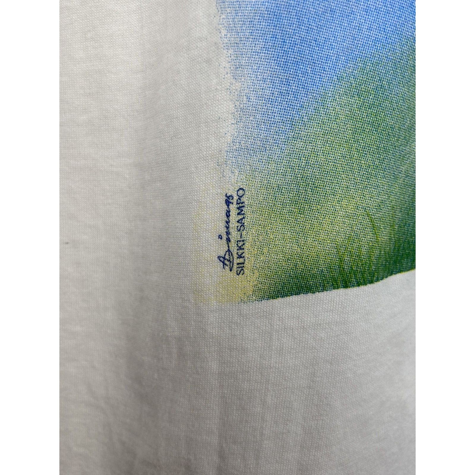 Vintage 90s Vintage Leucanthemum Vulgare Oxeye Daisy Flower T-Shirt Size US S / EU 44-46 / 1 - 5 Thumbnail