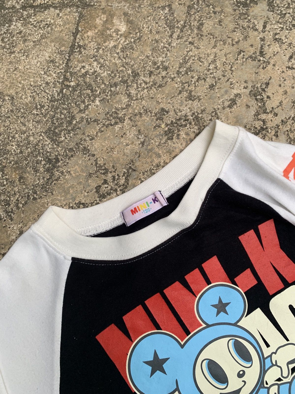 Angel Blue × Japanese Brand y2k Mini-K Japan Cute Pop Raglan Icon Graphic Baby Tee Top Size XS / US 0-2 / IT 36-38 - 7 Thumbnail