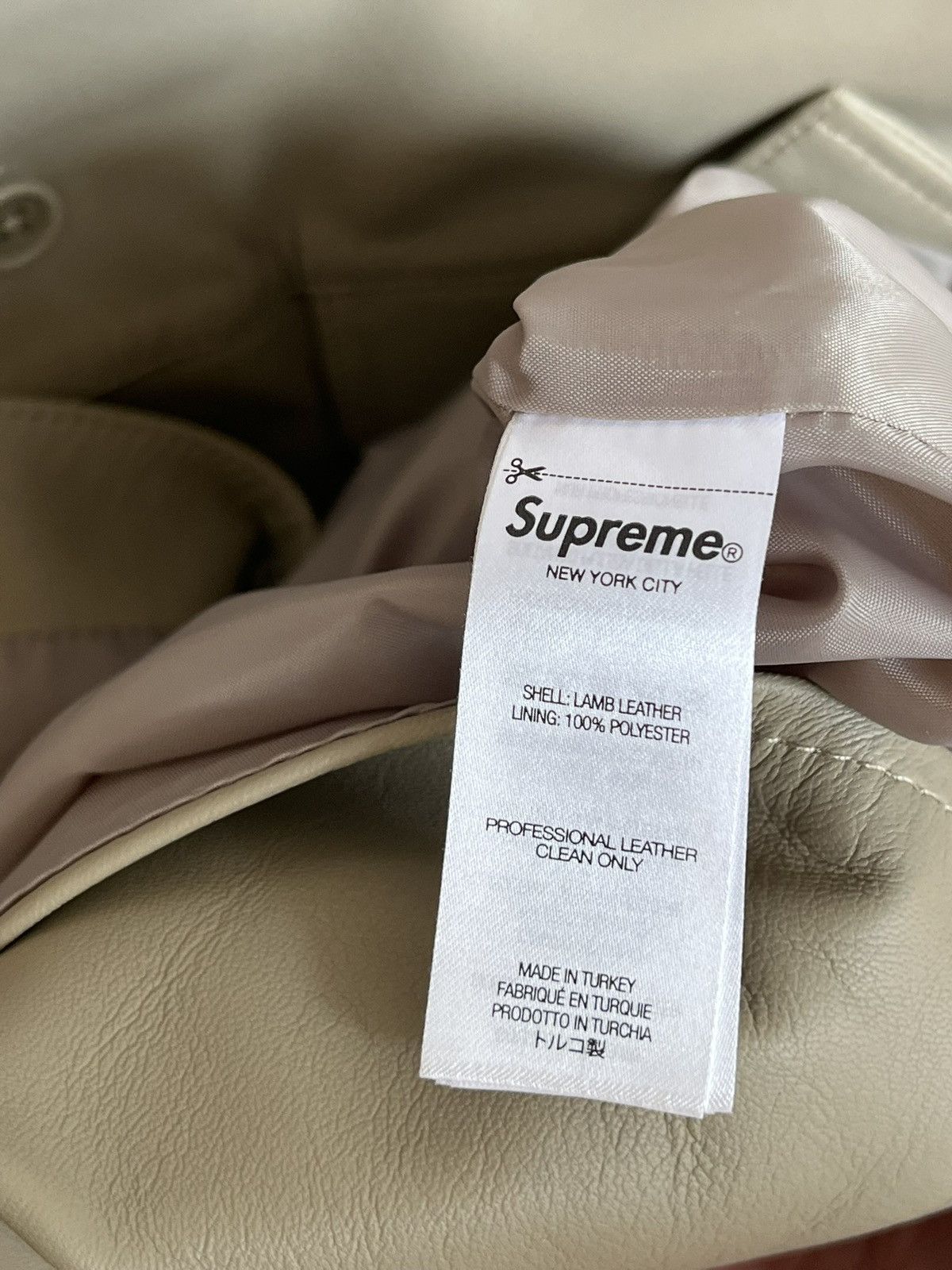 Supreme Supreme S/S Leather Work Shirt Size US L / EU 52-54 / 3 - 5 Thumbnail