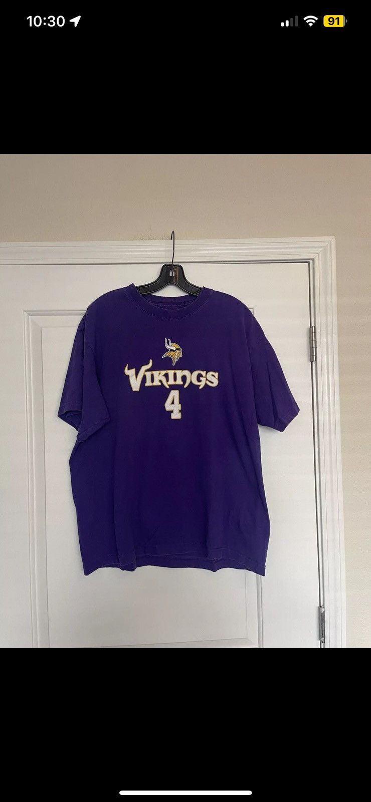 Reebok × Vintage Reebok Brett Favre Minnesota Vikings Jersey T Shirt Size US L / EU 52-54 / 3 - 1 Thumbnail