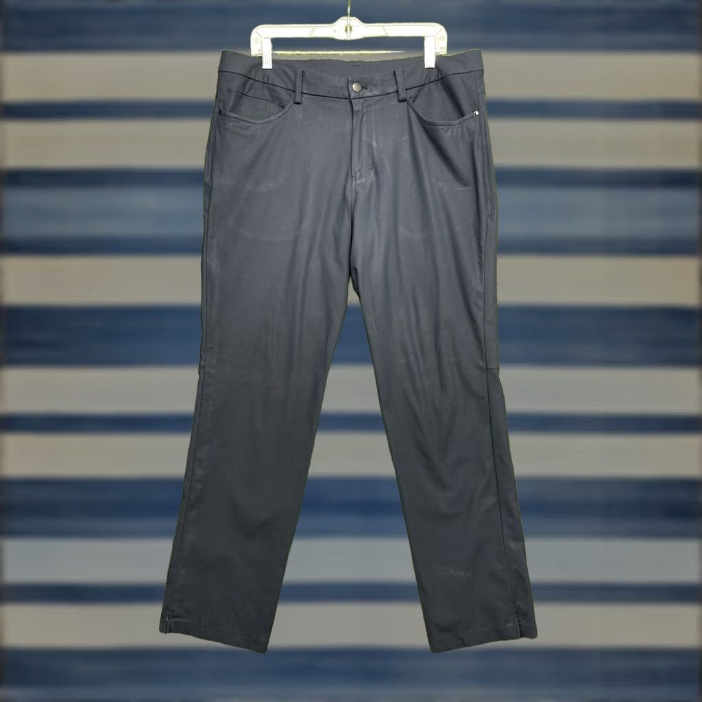 Lululemon Lululemon ABC Pant Mens 36 Classic Warpstreme Stretch Tofino Sand Blue 5-Pocket Chino Straight Leg 30in Inseam XS? Size US 36 / EU 52 - 1 Thumbnail