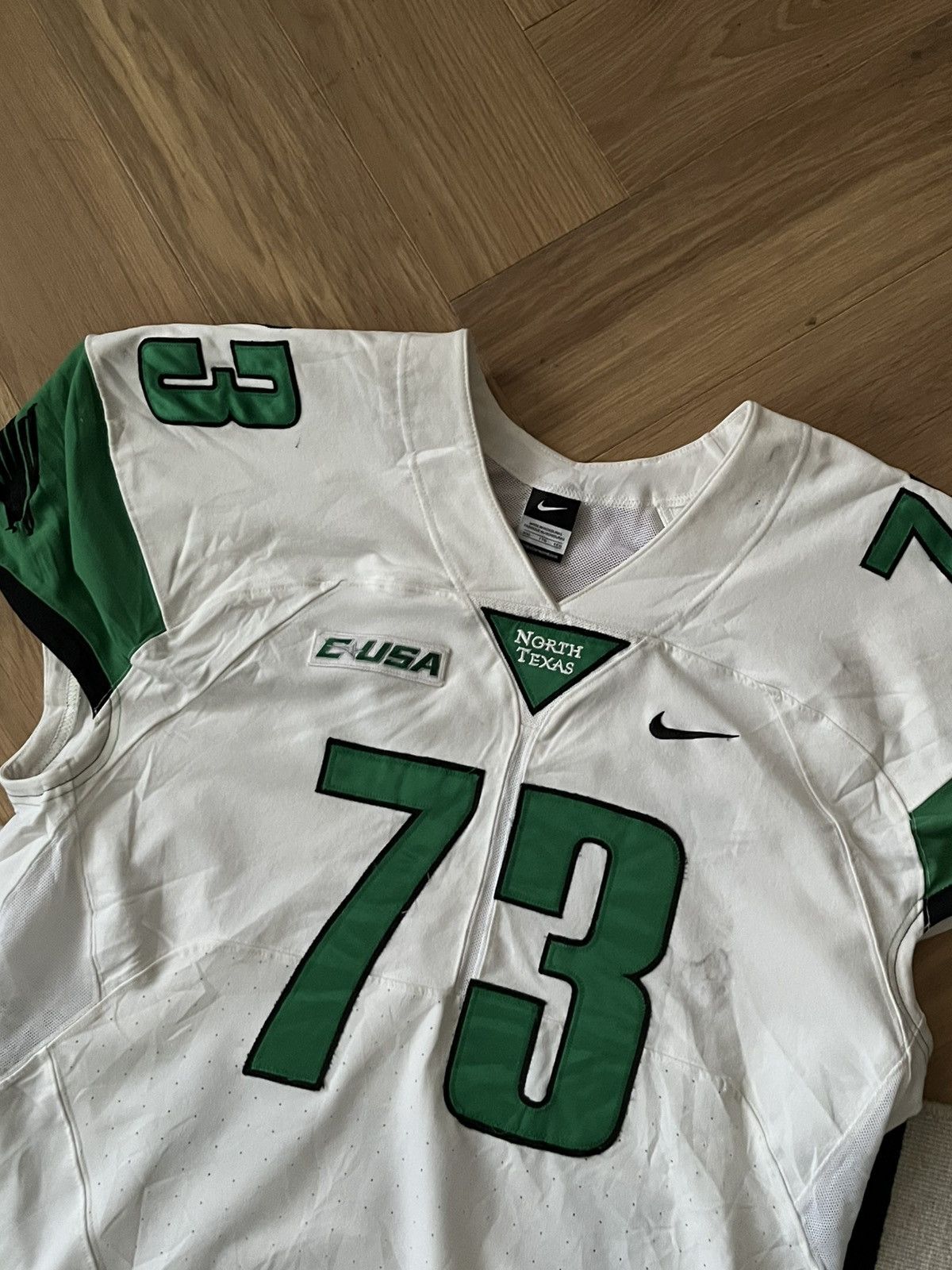 Nike North Texas Mean Green #73 Nike Game-Issue Football Jersey Size US XXL / EU 58 / 5 - 6 Thumbnail