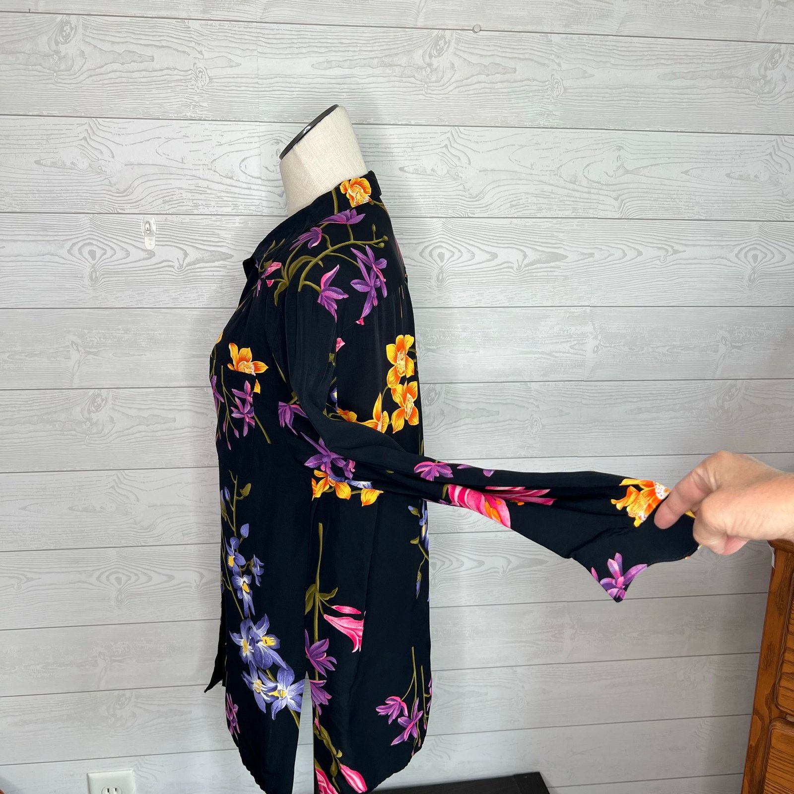 Other Norton McNaughton 80's floral button up blouse Size Med Size M / US 6-8 / IT 42-44 - 3 Thumbnail