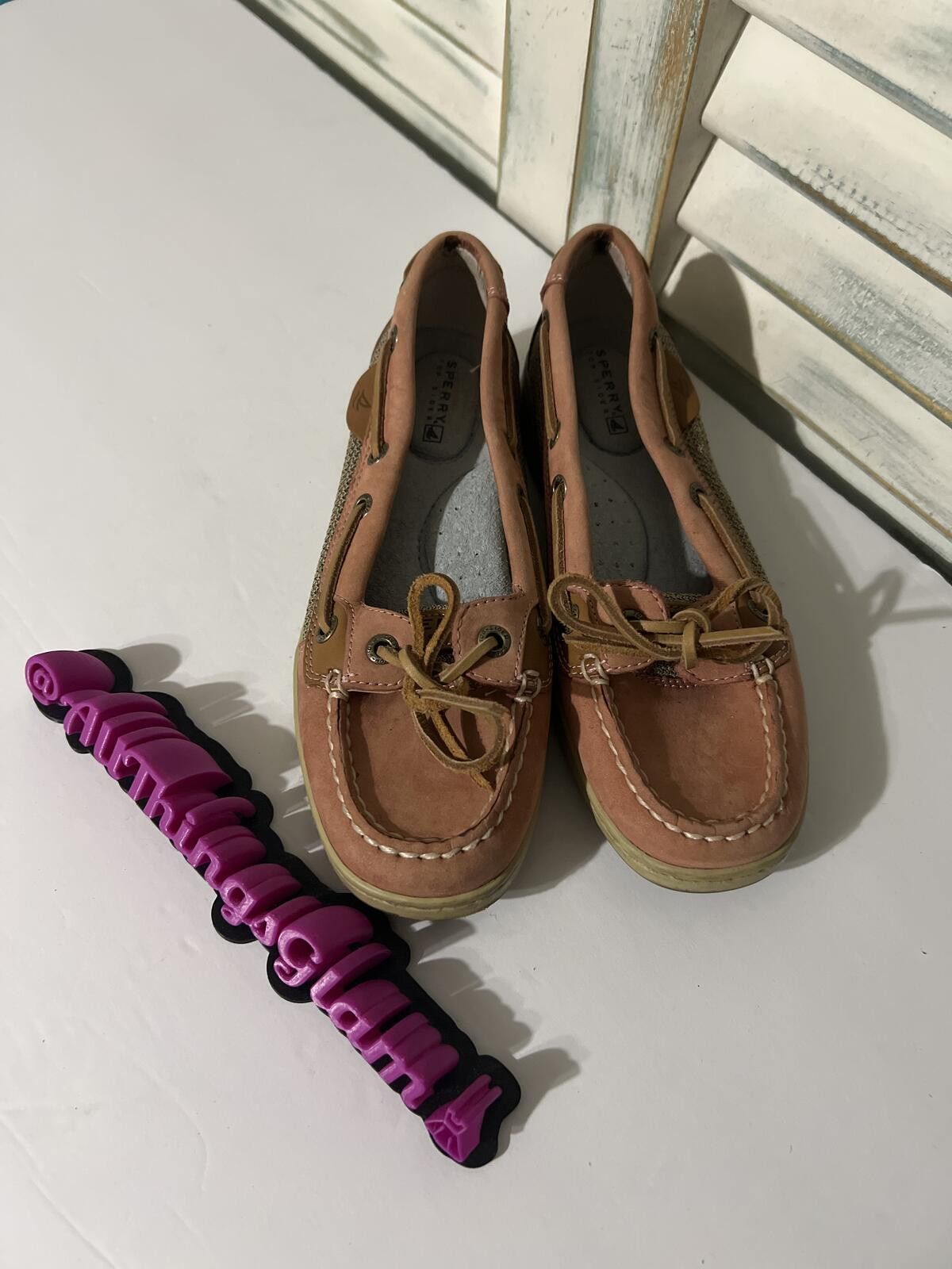 Sperry Sperry Pink and Tan topsiders Boat Shoes Size 5 Size US 5 / IT 35 - 4 Thumbnail