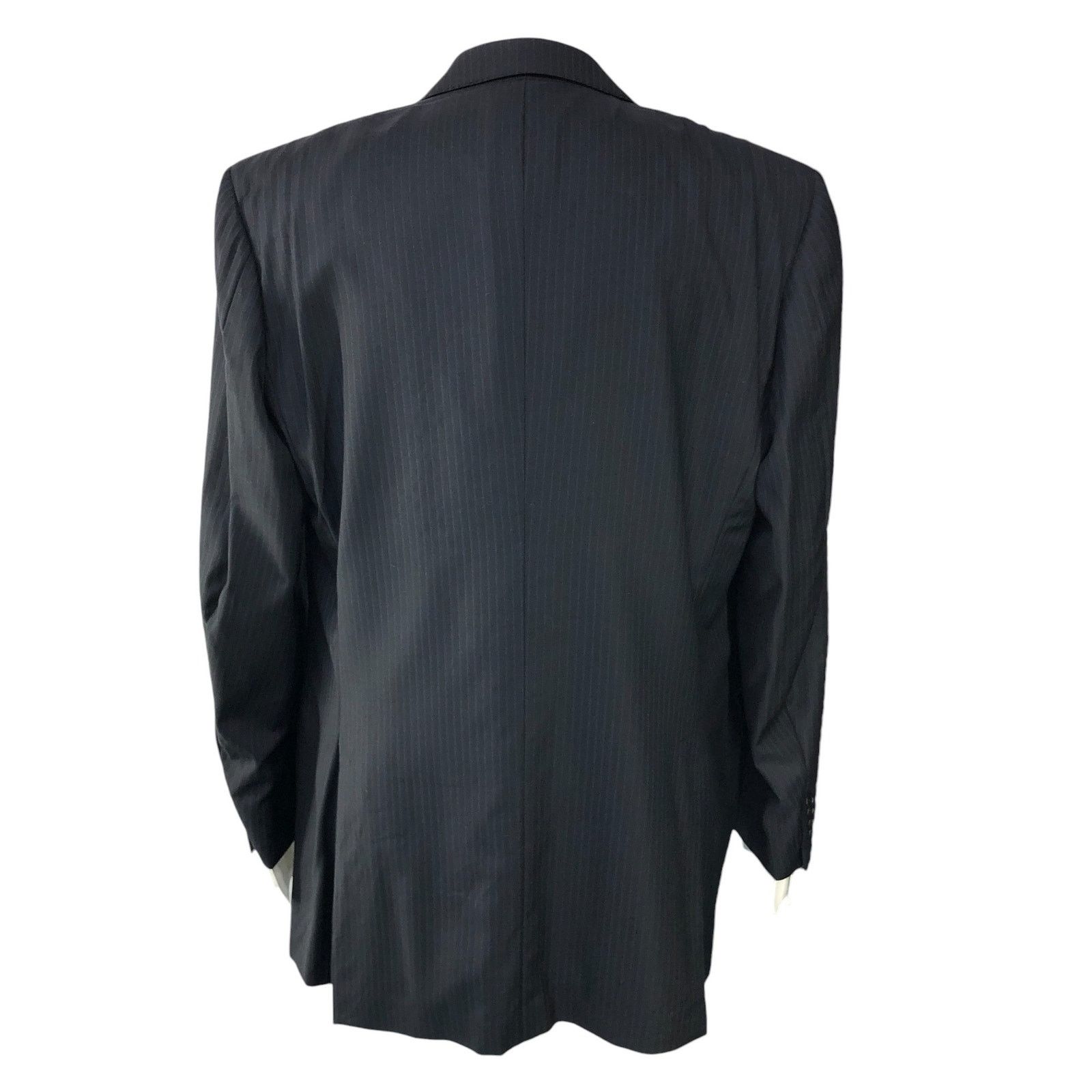 Lubiam Lubiam LBM 1911 Size 44L Suit Drop 5 Pinstripe *TINY FLAW Size 44L - 9 Thumbnail