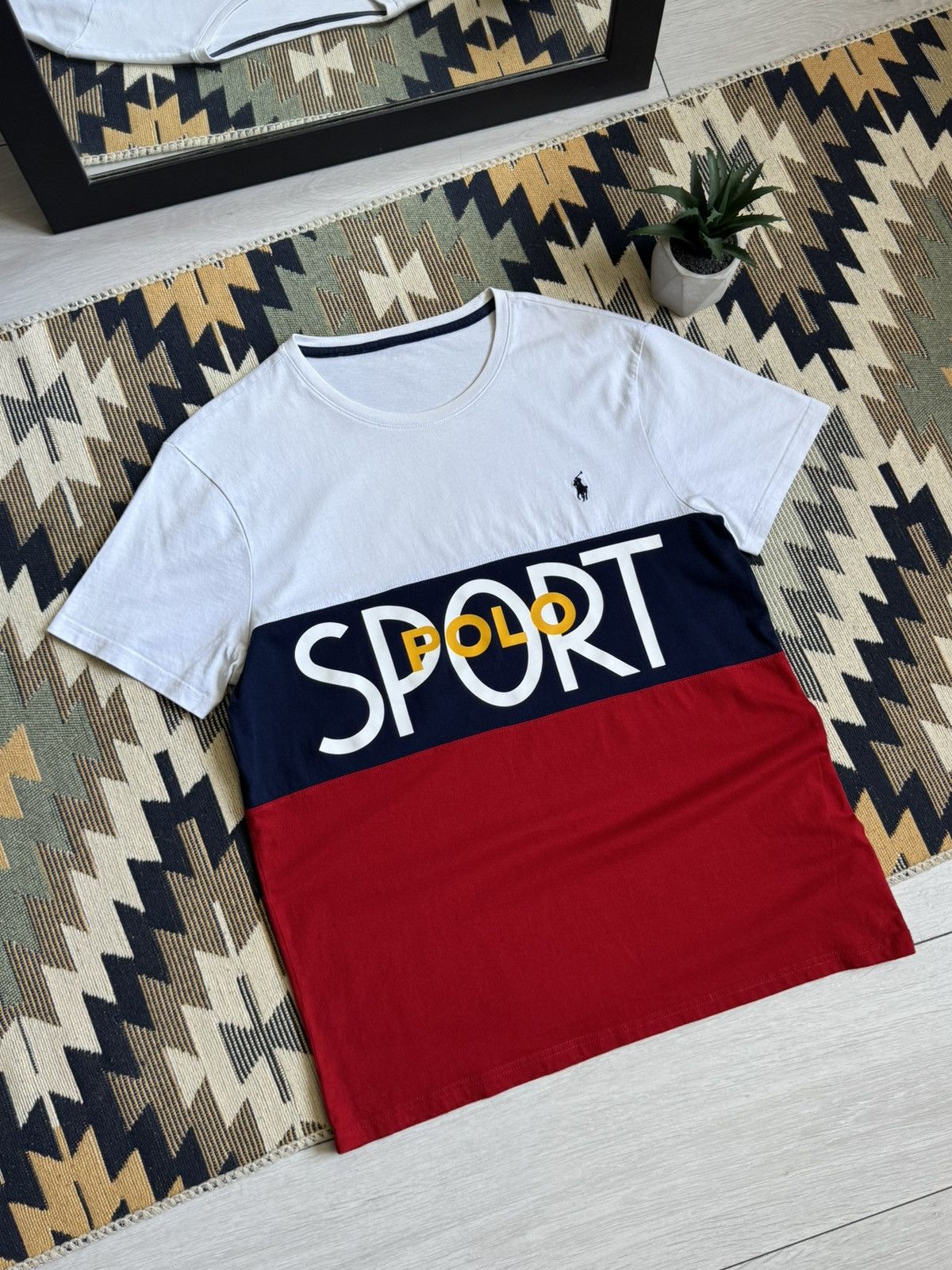 Polo Ralph Lauren Polo Ralph Lauren Sport Big Logo Colour Block T-shirt Size US M / EU 48-50 / 2 - 2 Thumbnail