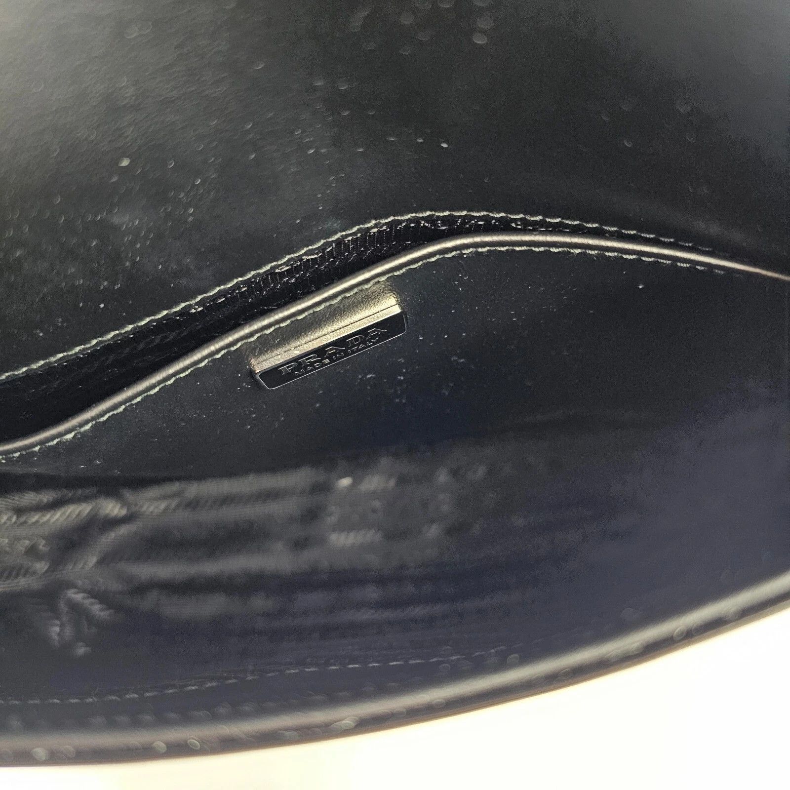 Prada PRADA Cleo Medium Black Brushed Leather Shoulder Bag Size ONE SIZE - 4 Thumbnail