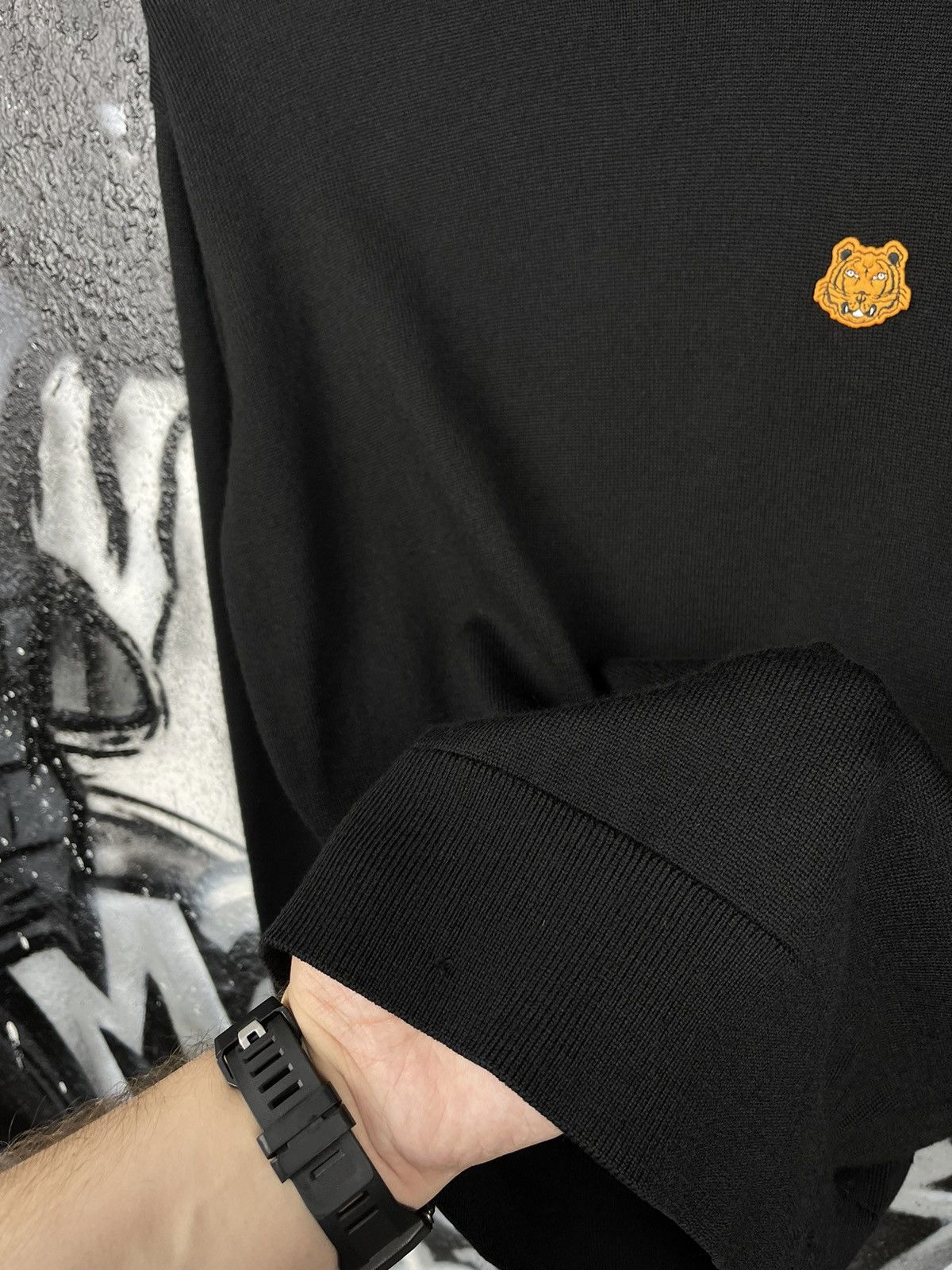 Kenzo Kenzo Black Turtleneck Sweater Embroidered Logo Men’s Size M Size US M / EU 48-50 / 2 - 13 Thumbnail