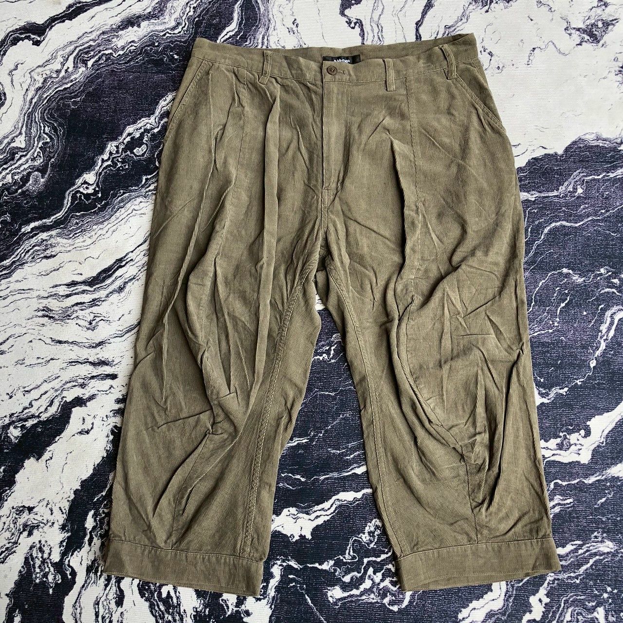 Ne-Net Né-net Sherpa Back Pocket Wide Cropped Trousers Size US 33 - 4 Thumbnail