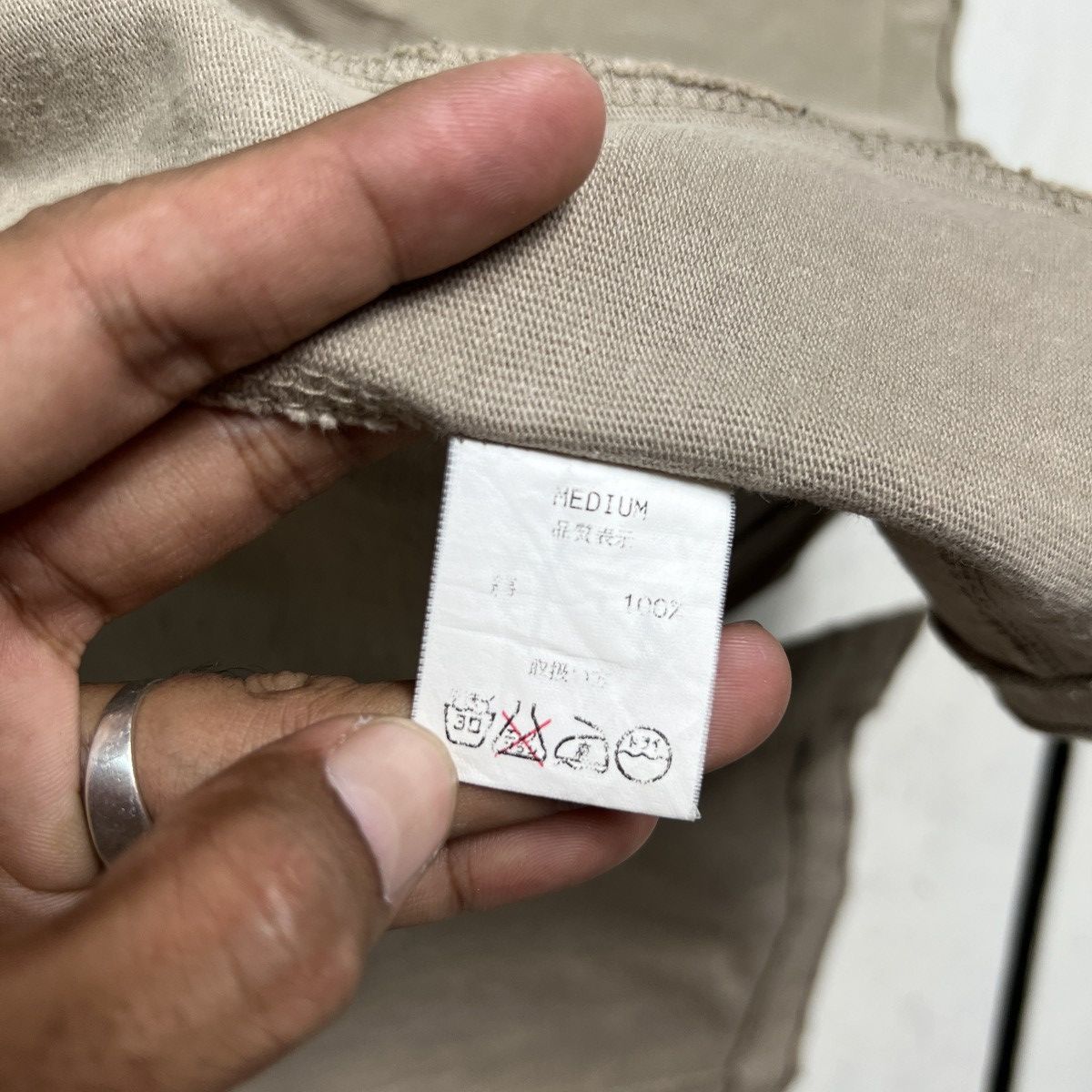 Japanese Brand 🔥 STUCK COTTON ONE BUTTON LAZER CARDIGAN JACKET Size US M / EU 48-50 / 2 - 12 Thumbnail